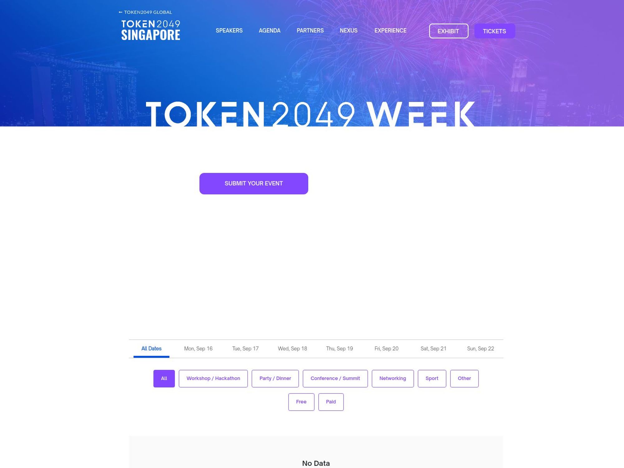 TOKEN2049 Week Singapore screenshot