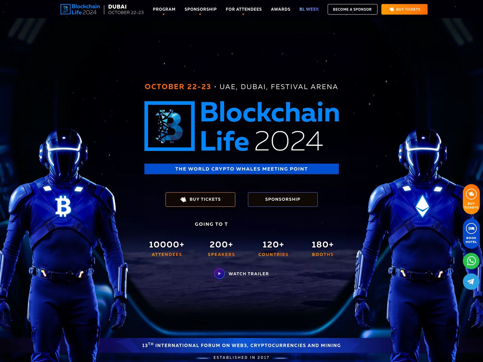 Blockchain Life 2024 website