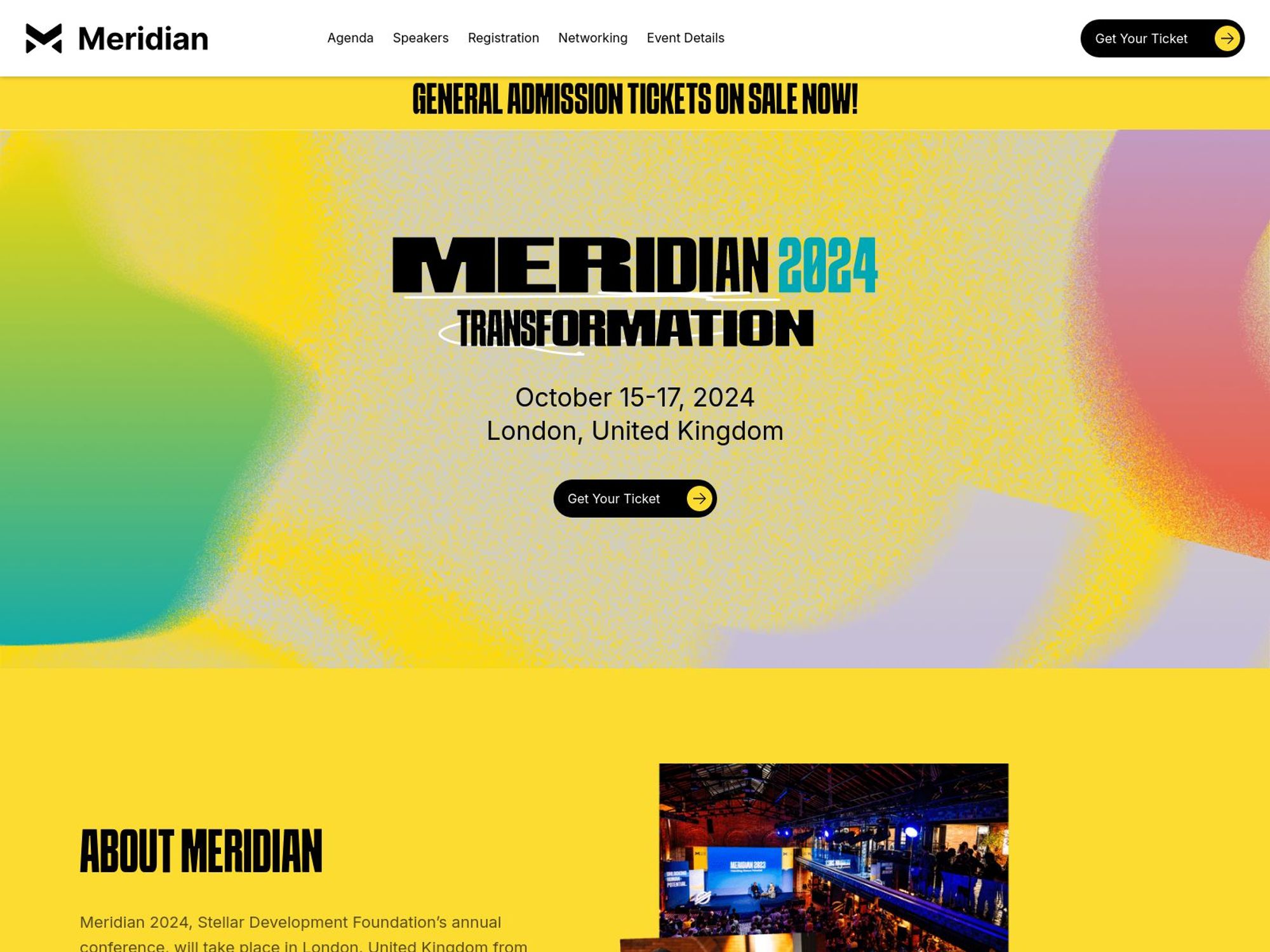 Meridian 2024 website