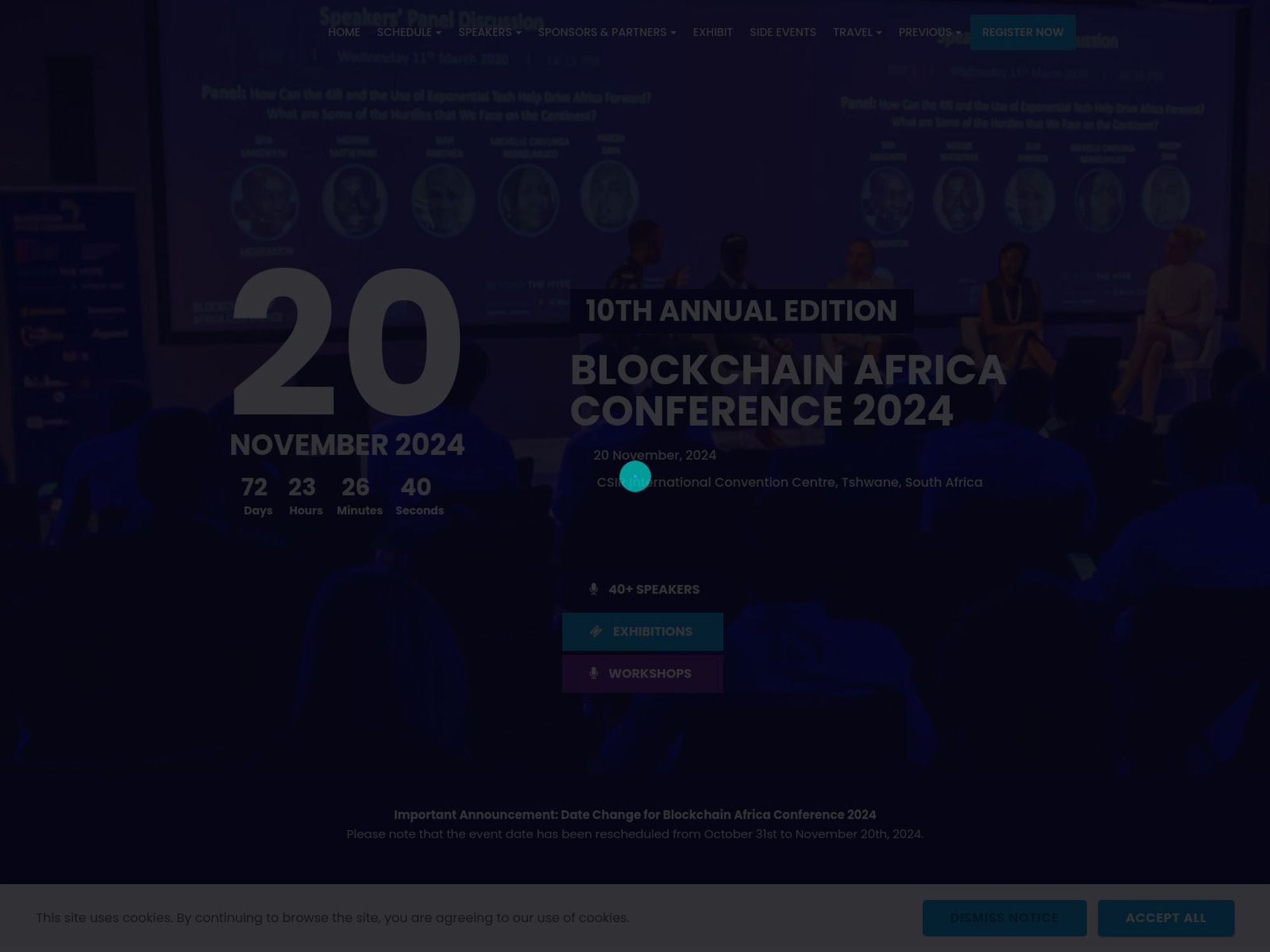 Blockchain Africa Conference screenshot