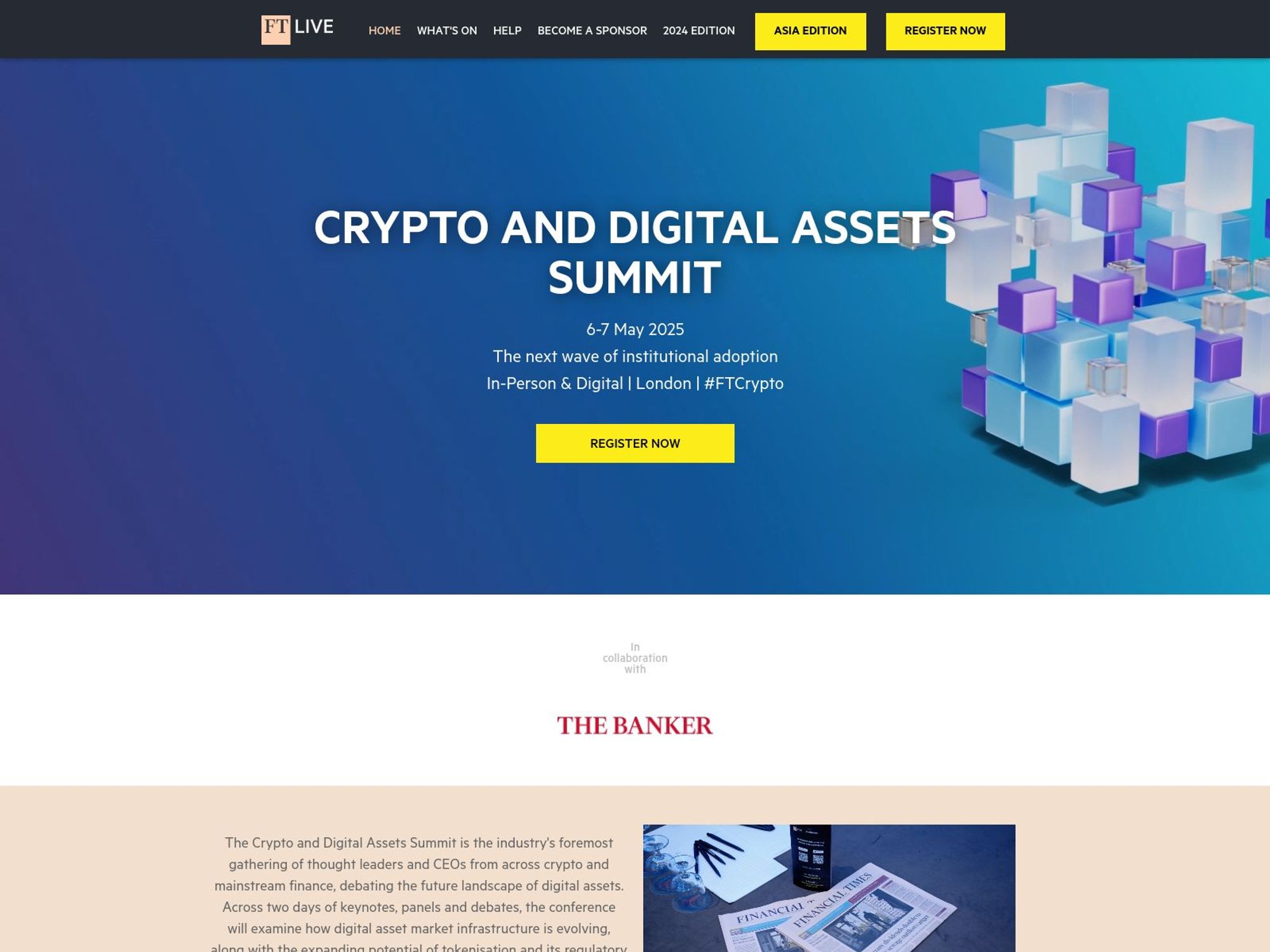 FT CRYPTO AND DIGITAL ASSETS SUMMIT screenshot