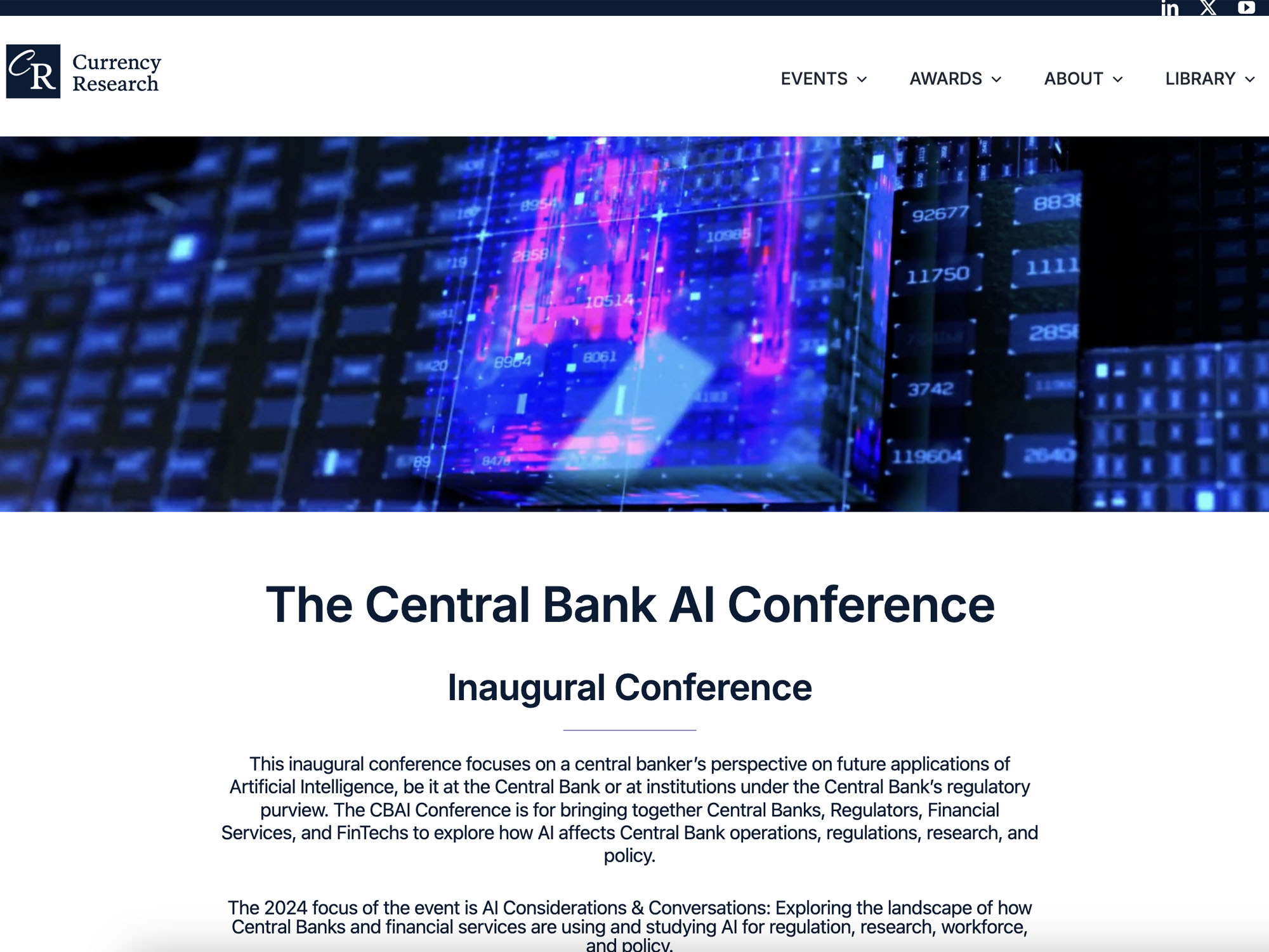 Central Bank AI Conference screenshot