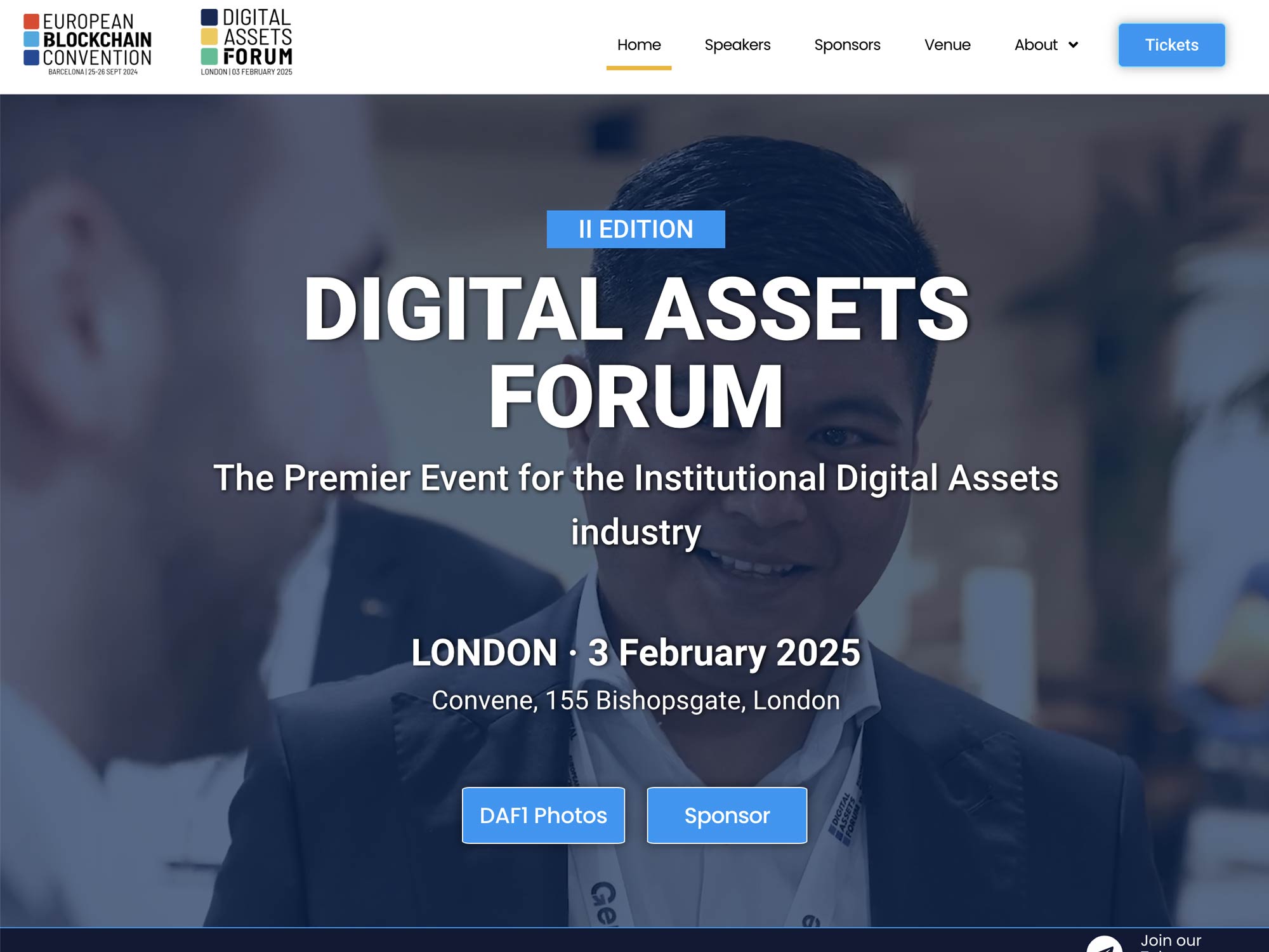 Digital Assets Forum website