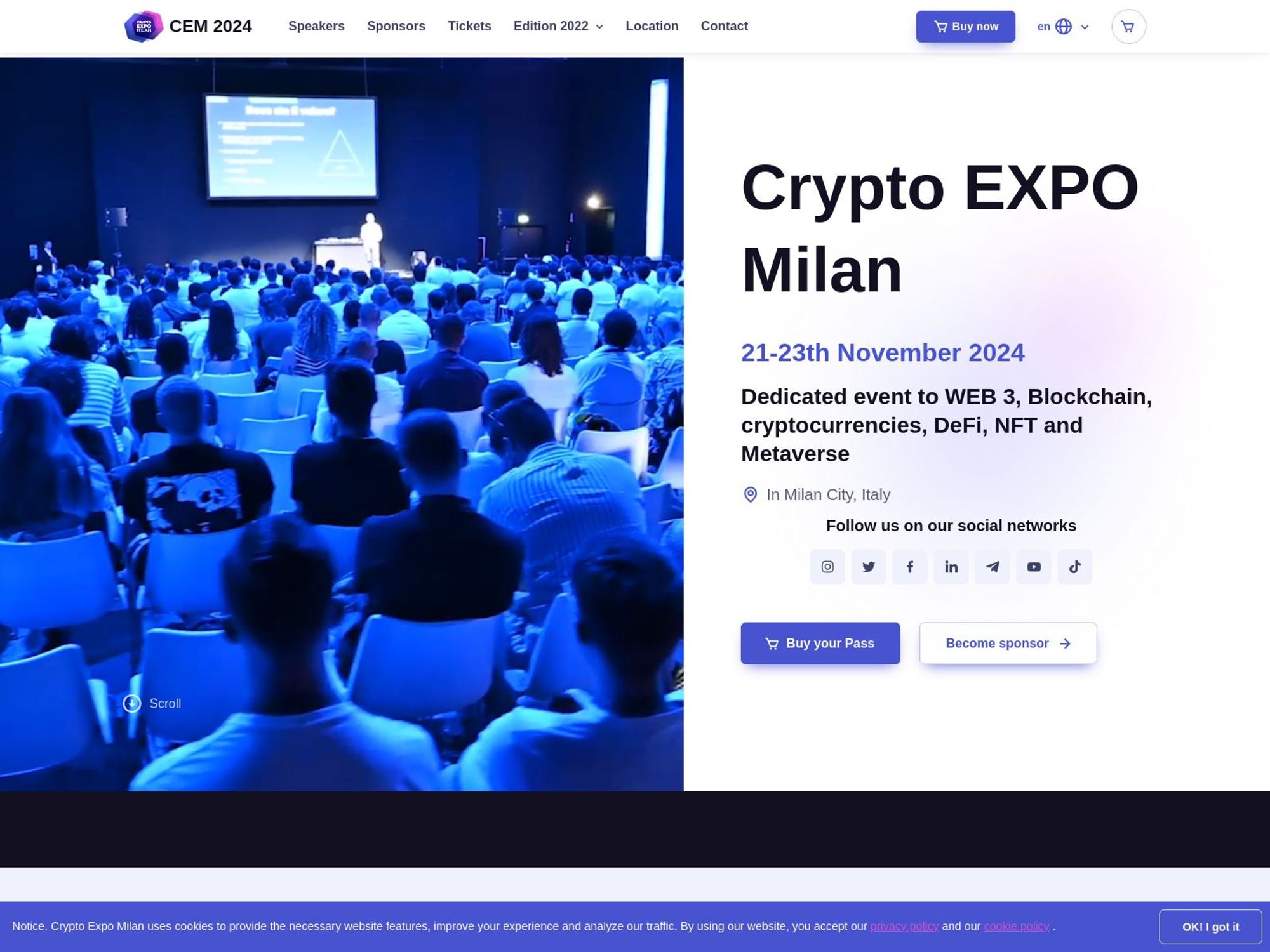 Crypto EXPO Milan - CEM 2024 website