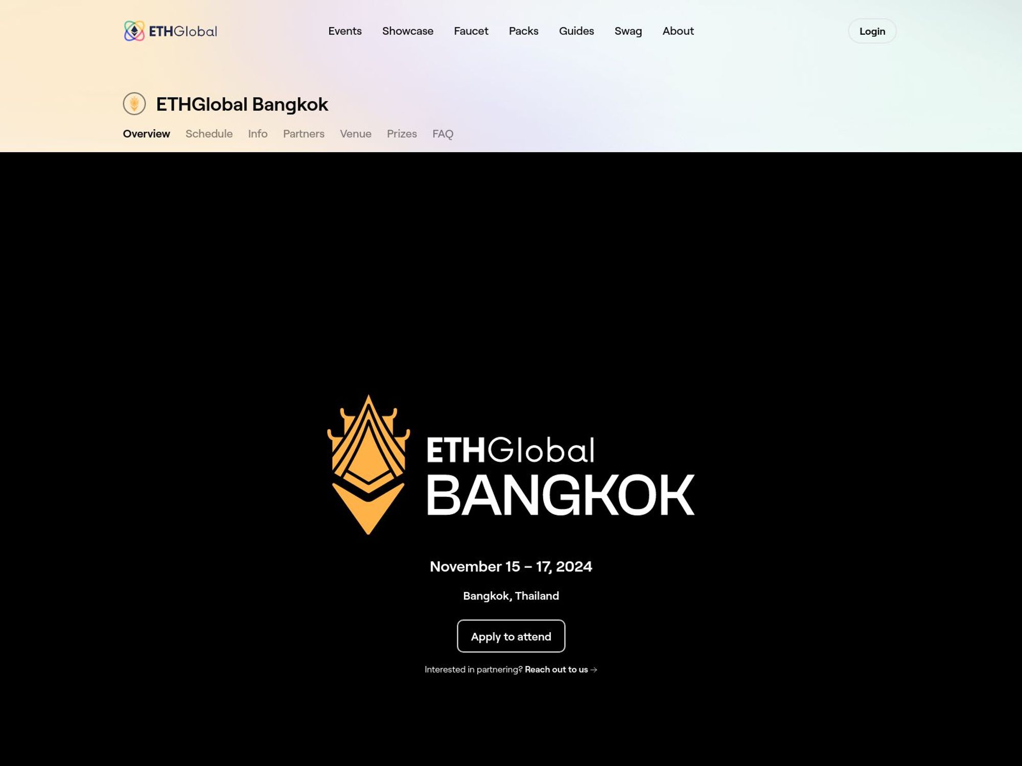 ETHGlobal Bangkok screenshot