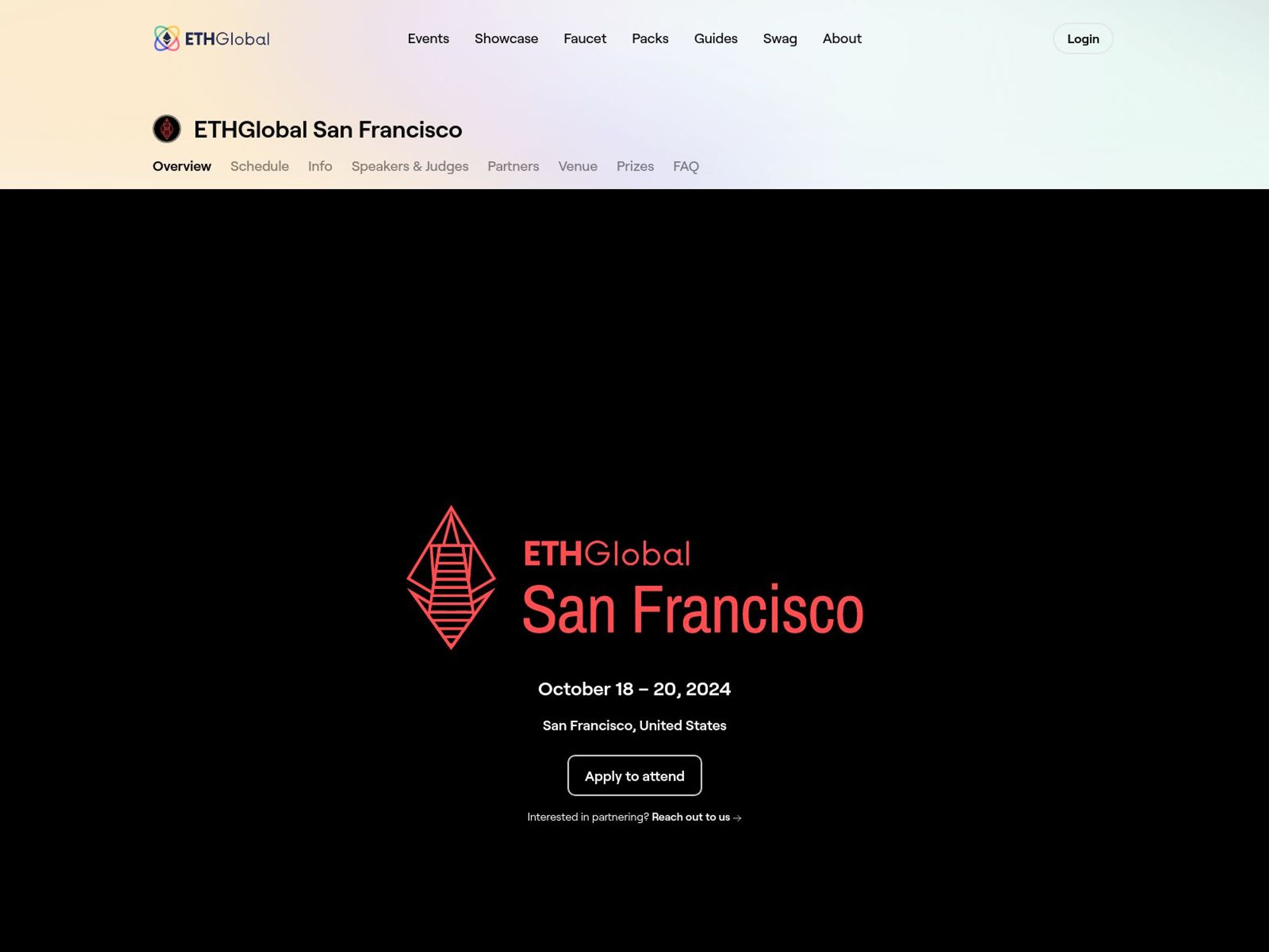 ETHGlobal San Francisco screenshot