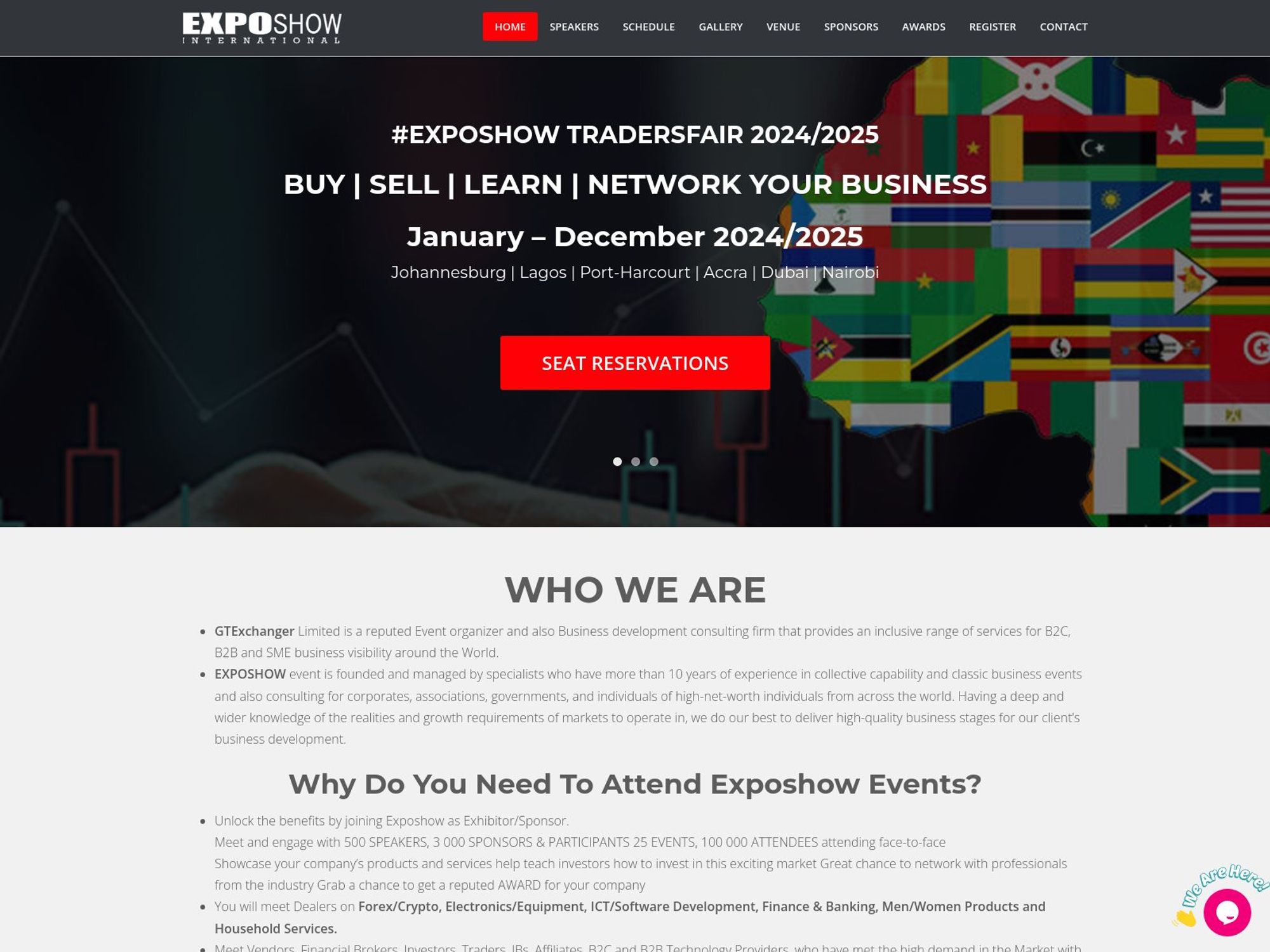 FX Exposhow website