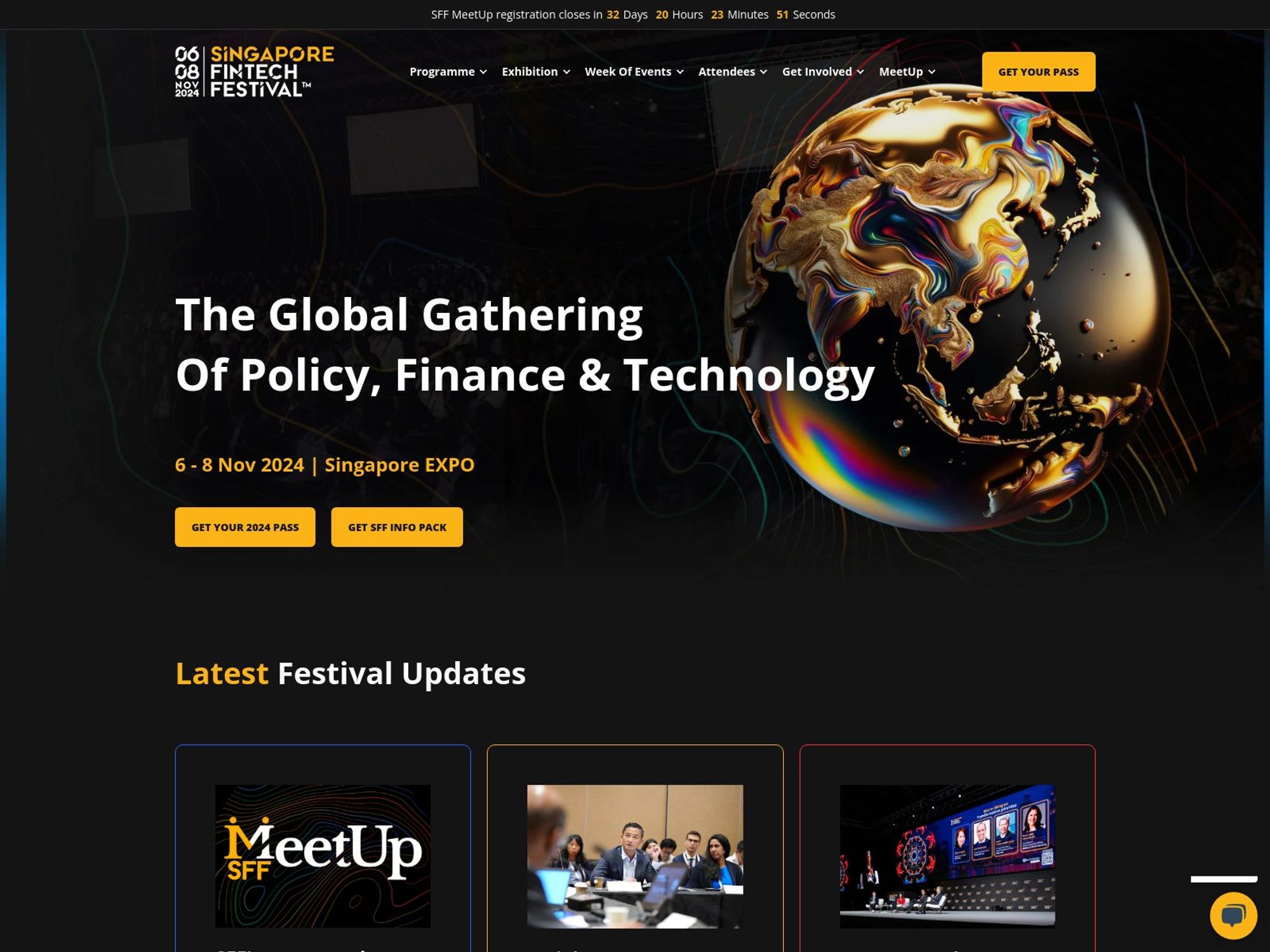 Singapore FinTech Festival website