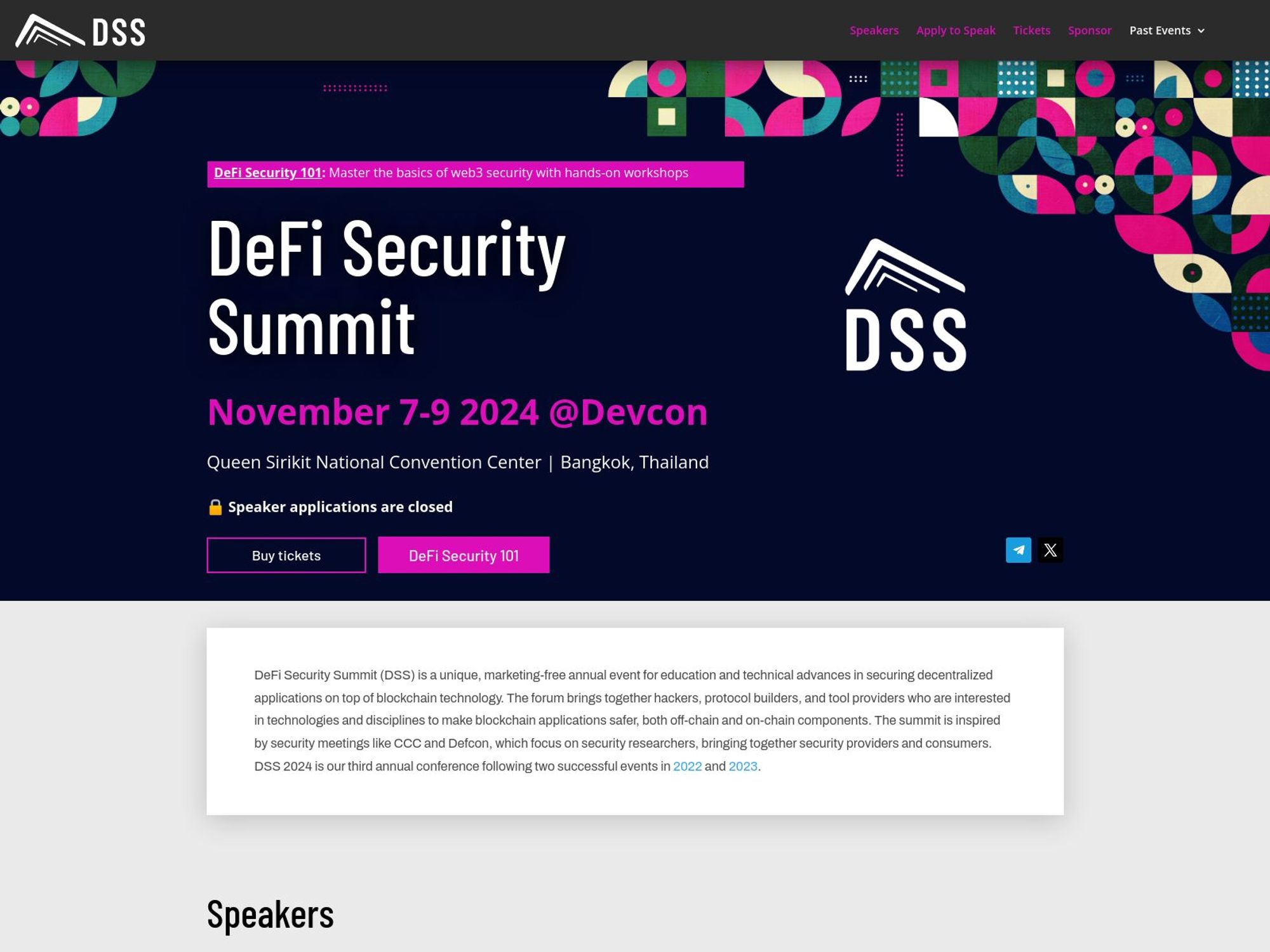 DeFi Security Summit website