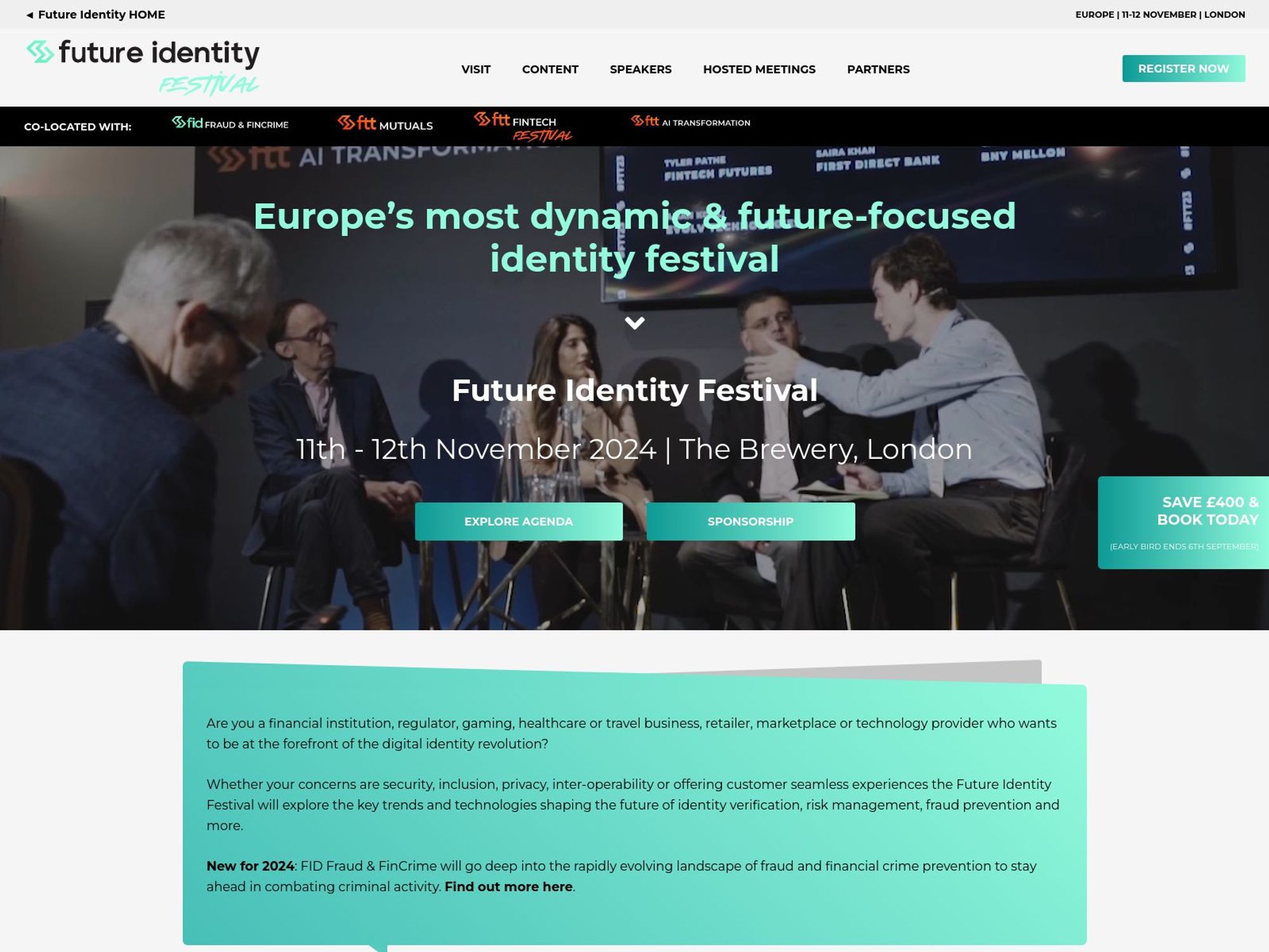 Future Identity Festival website