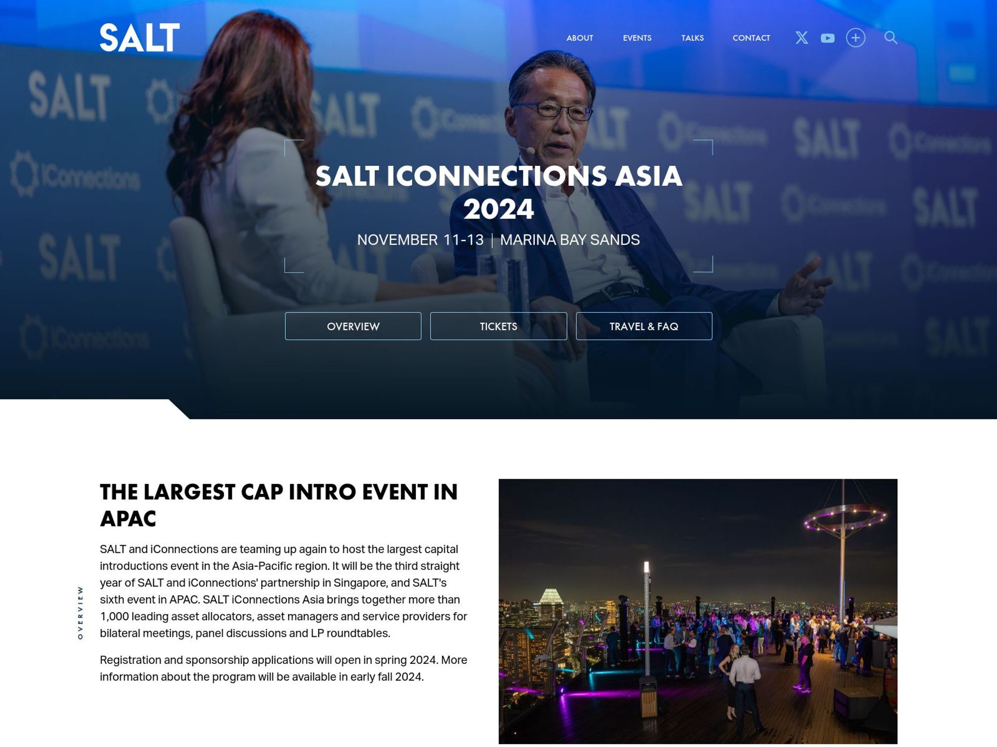 SALT iConnections Asia website