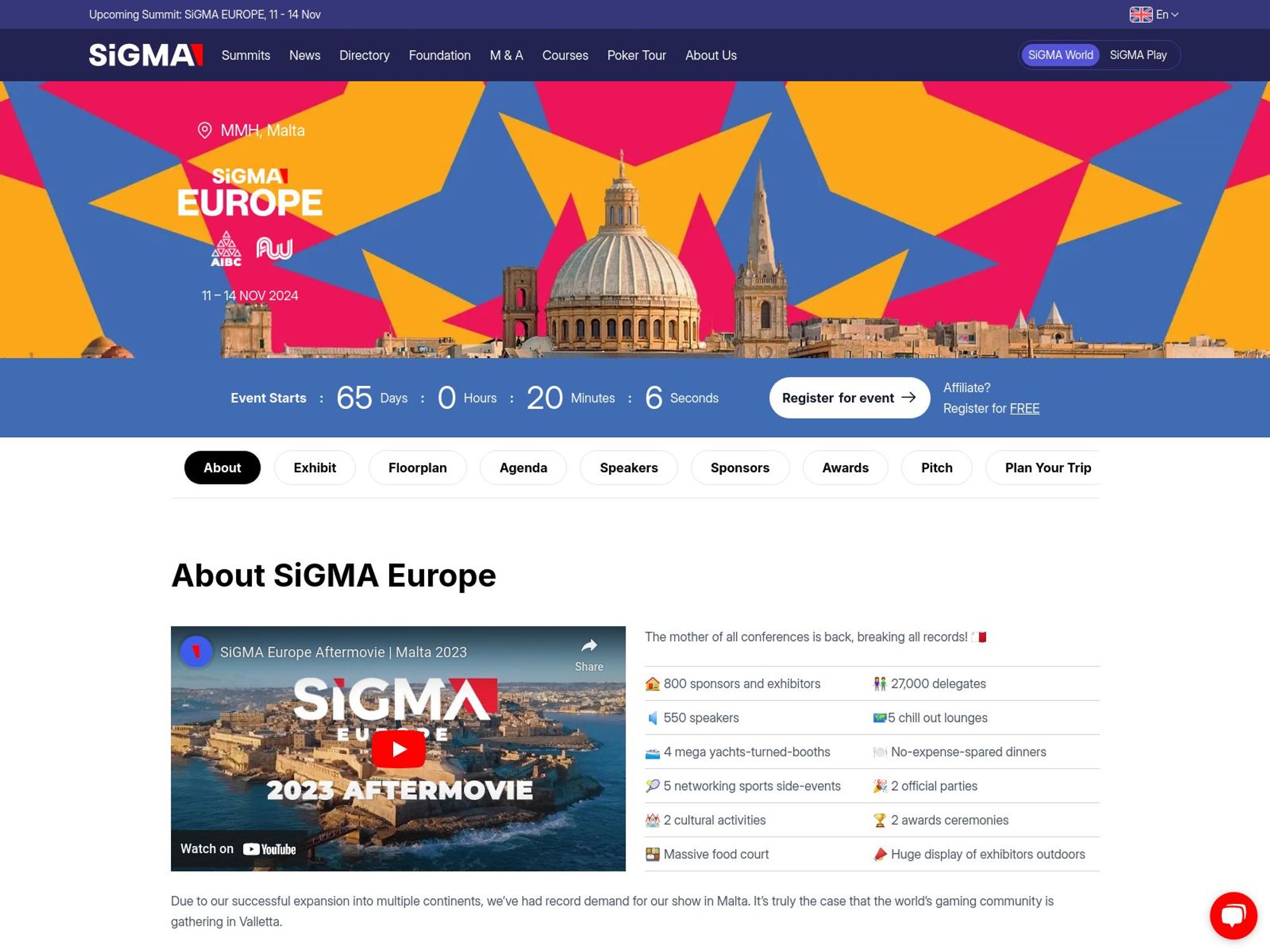 SiGMA Europe website