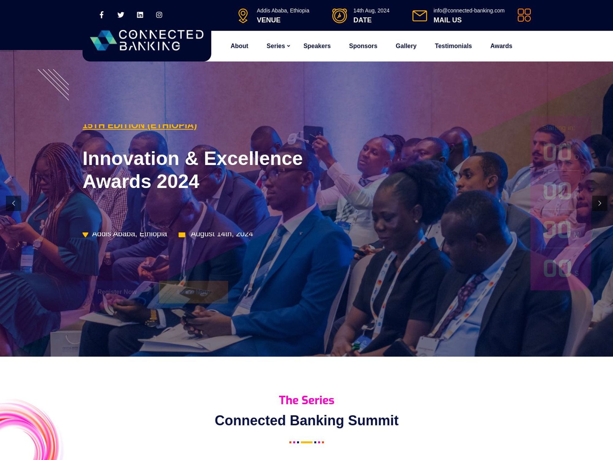 Connected Banking Summit website