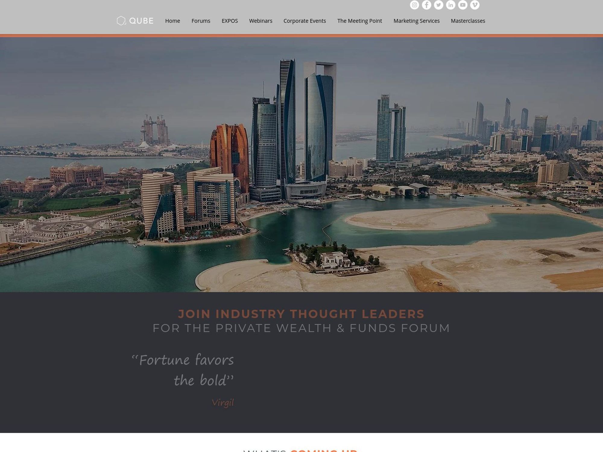 The Private Wealth & Funds Forum website