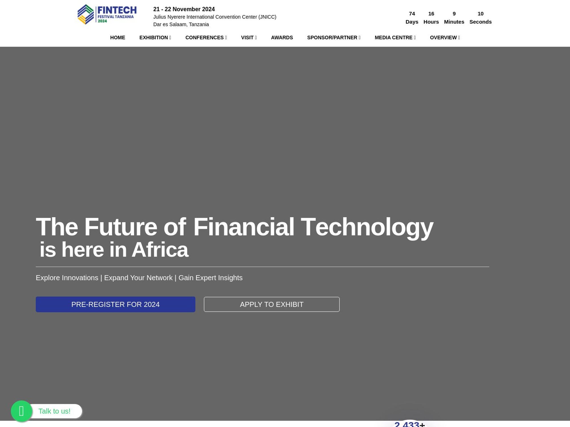 FinTech Festival Tanzania 2024 website