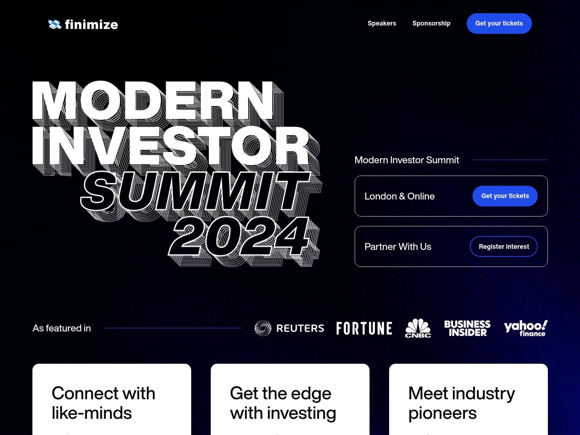 Modern Investor Summit website