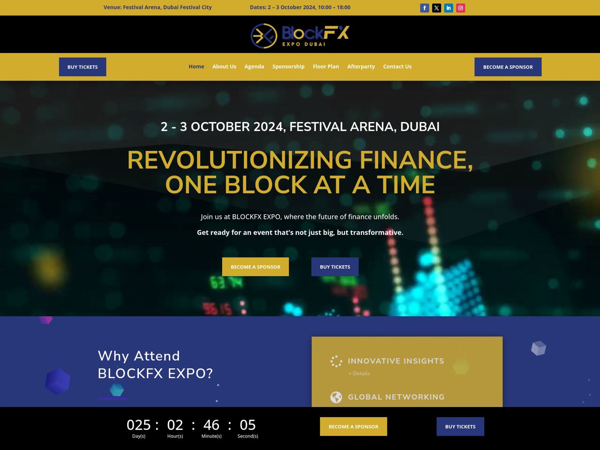 BlockFX Expo website