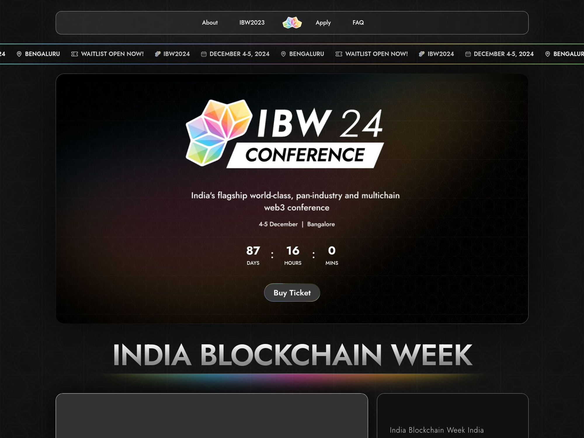 India Blockchain Week screenshot