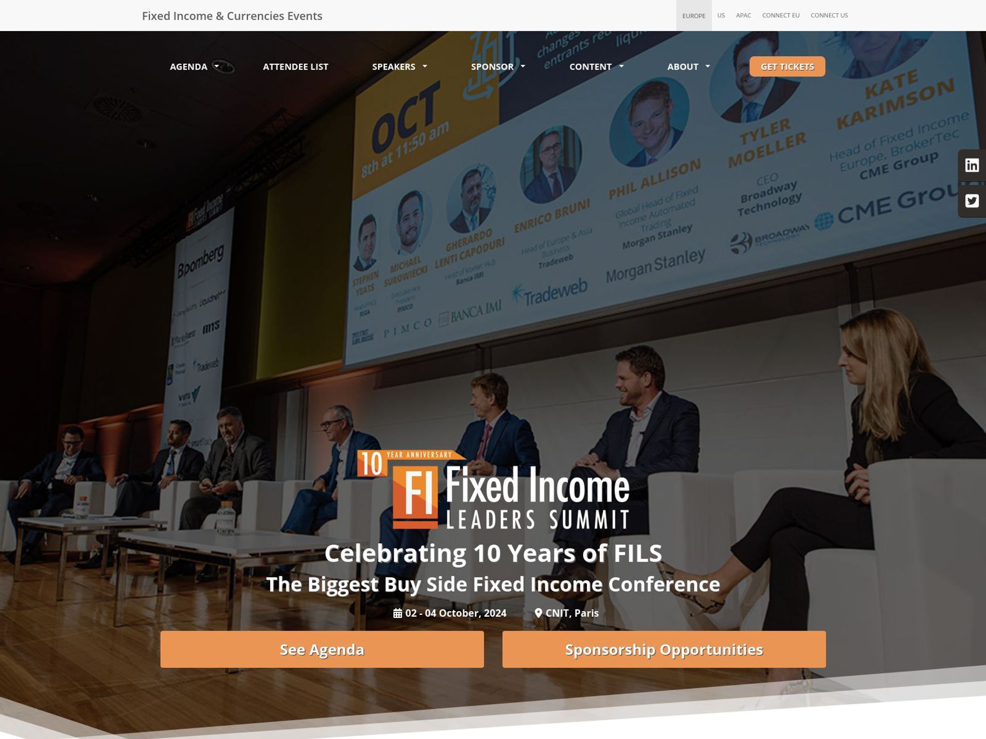 Fixed Income Leaders Summit website