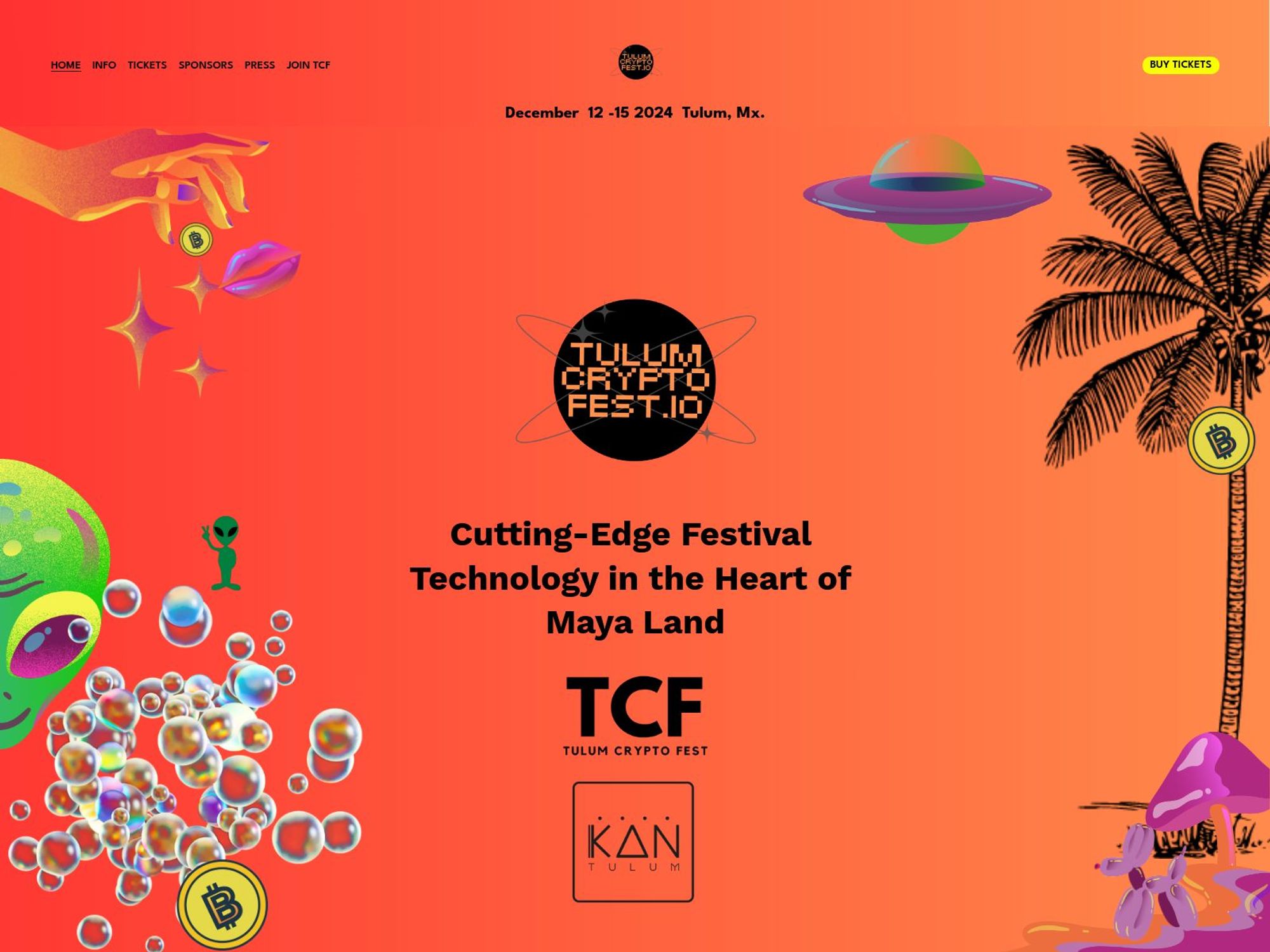 Tulum Crypto Fest website