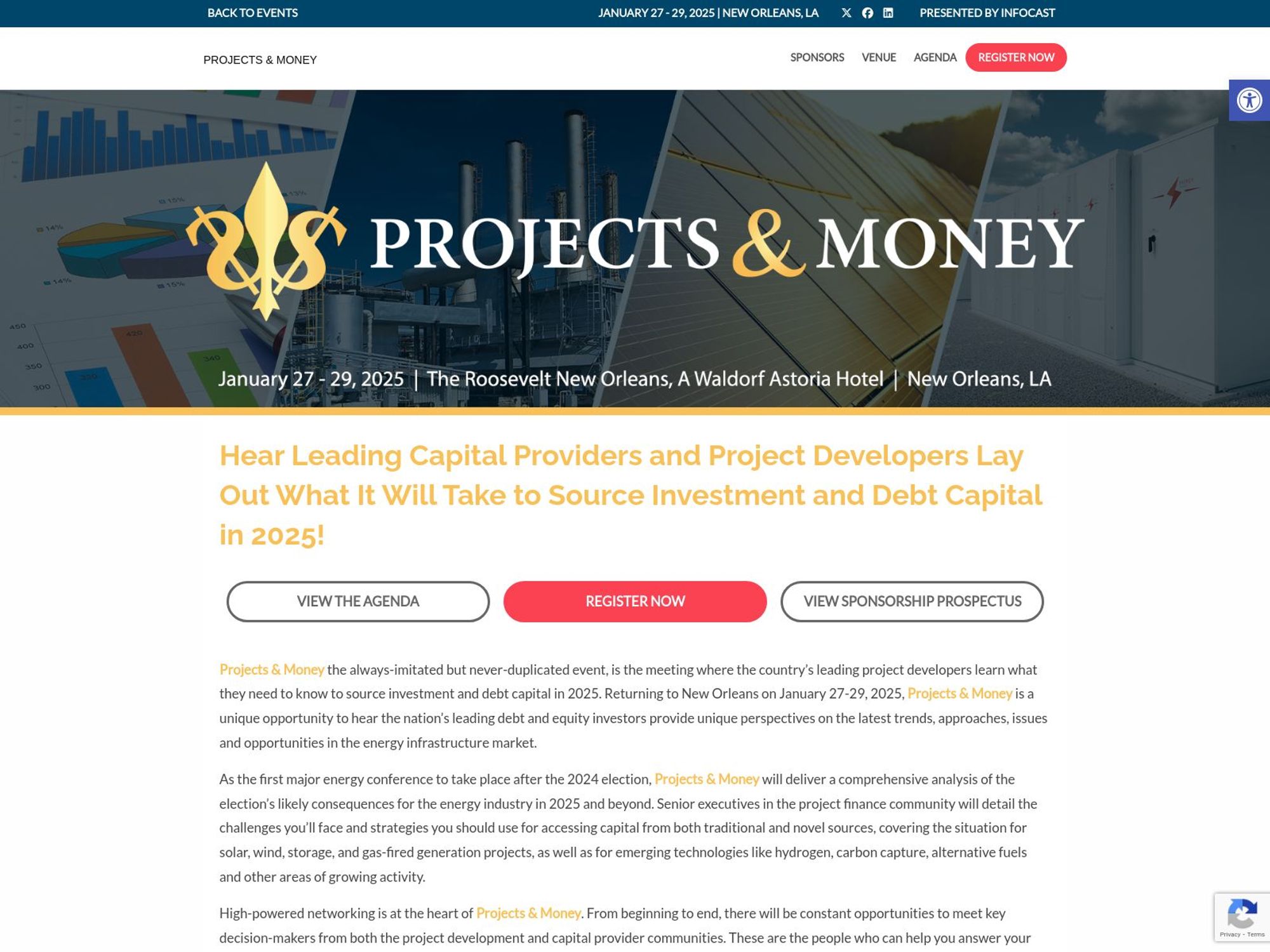 Projects & Money website