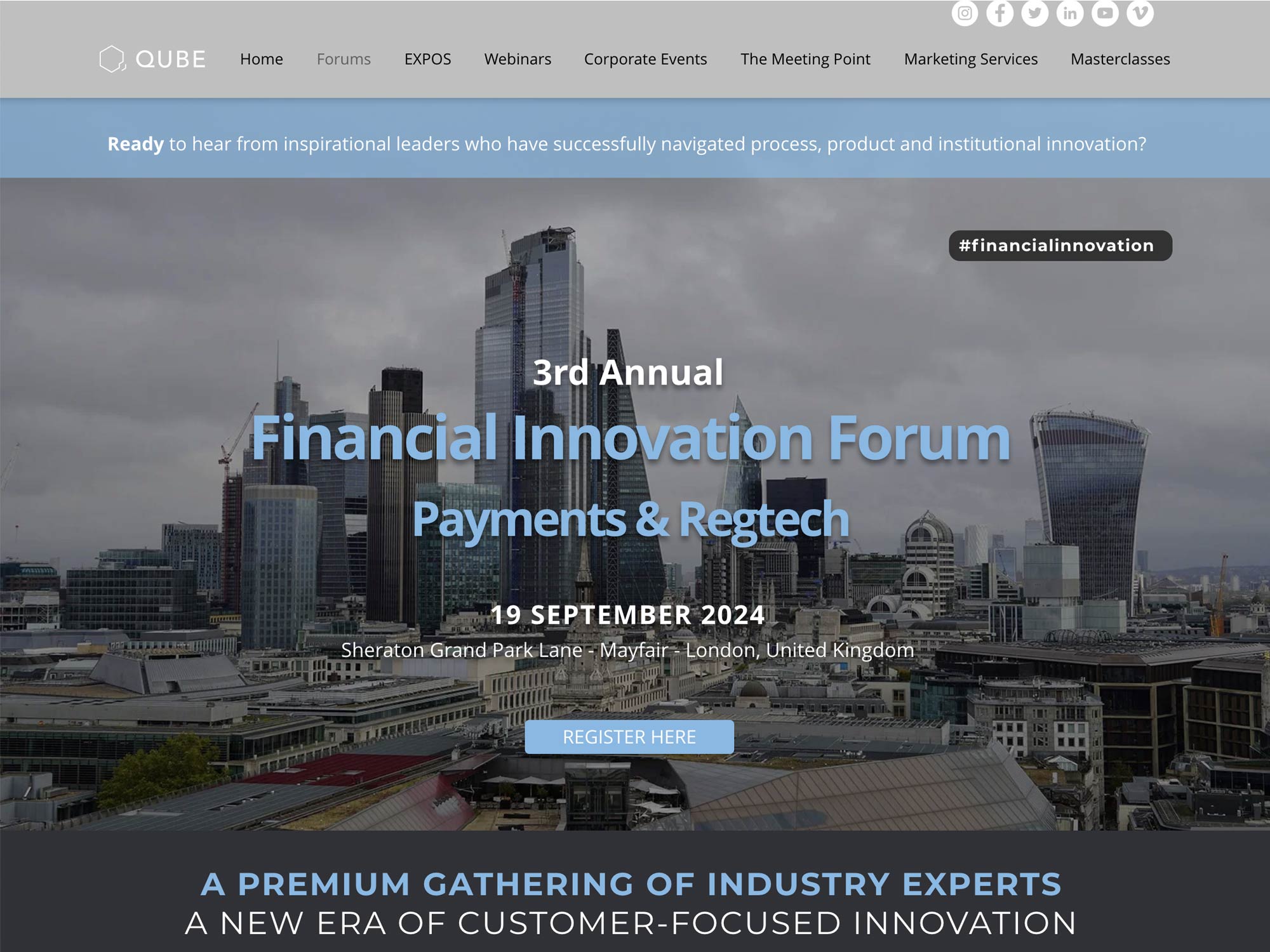 3rd Annual Financial Innovation Forum screenshot