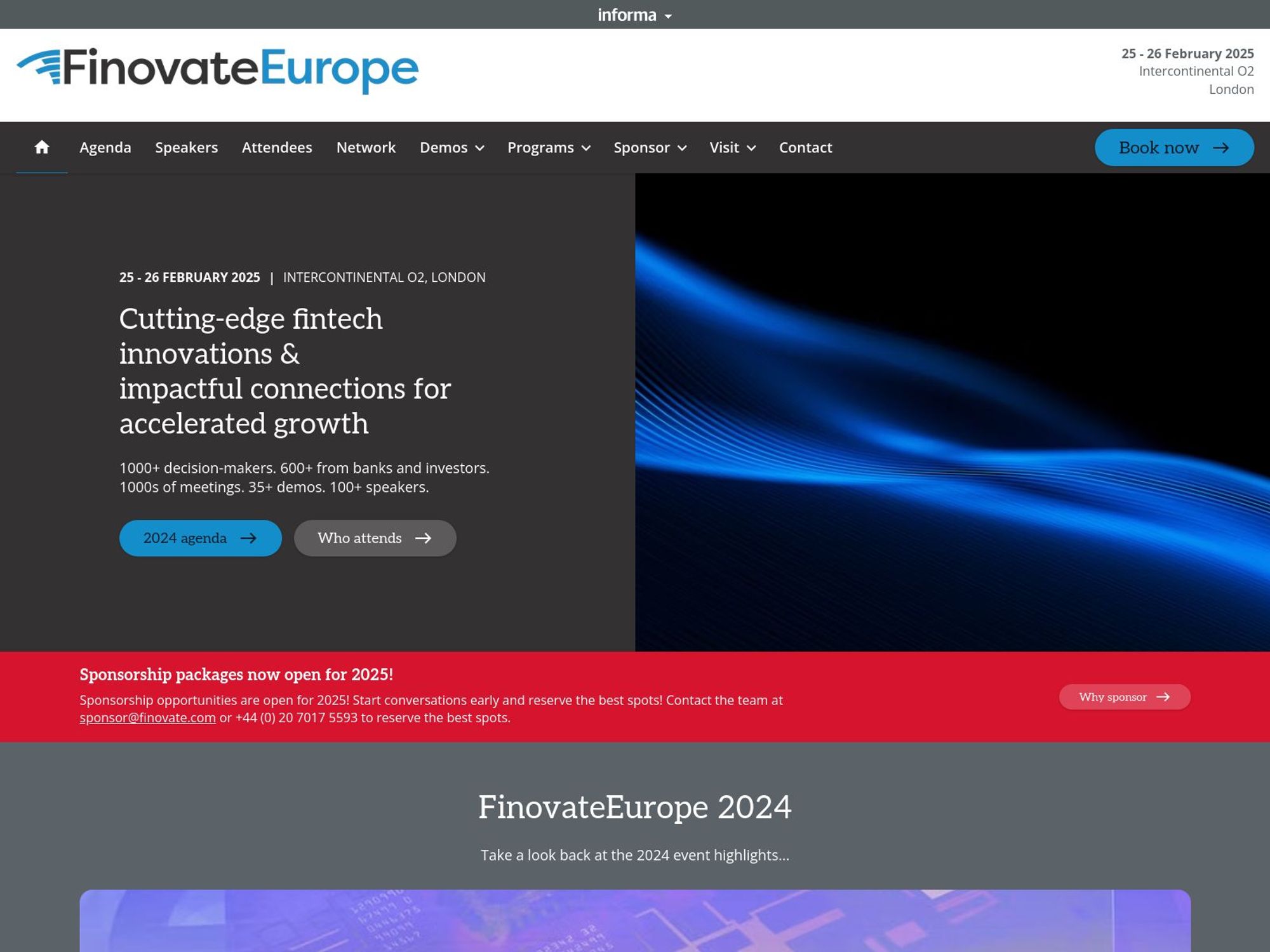 FinovateEurope website