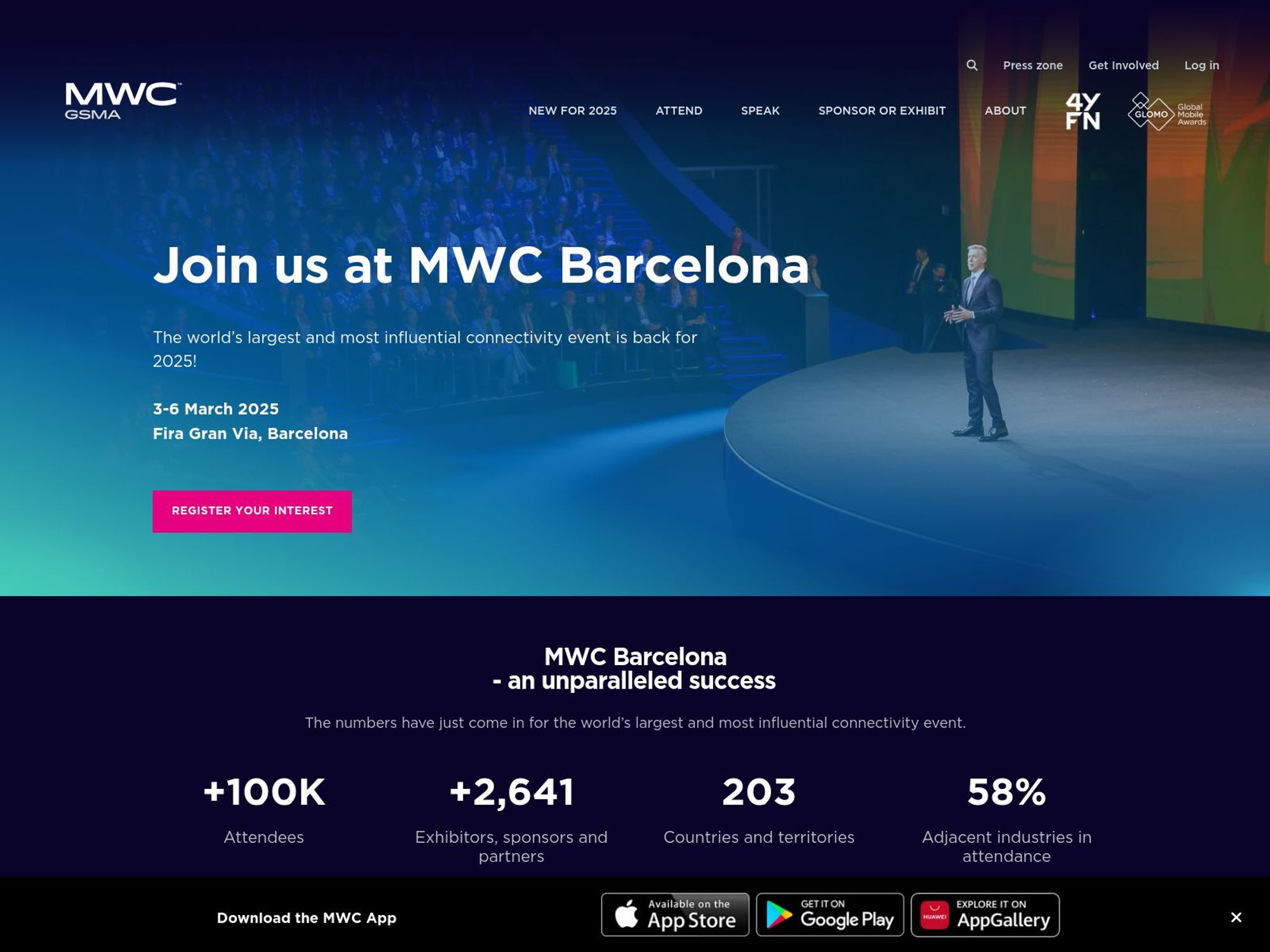 MWC Barcelona website