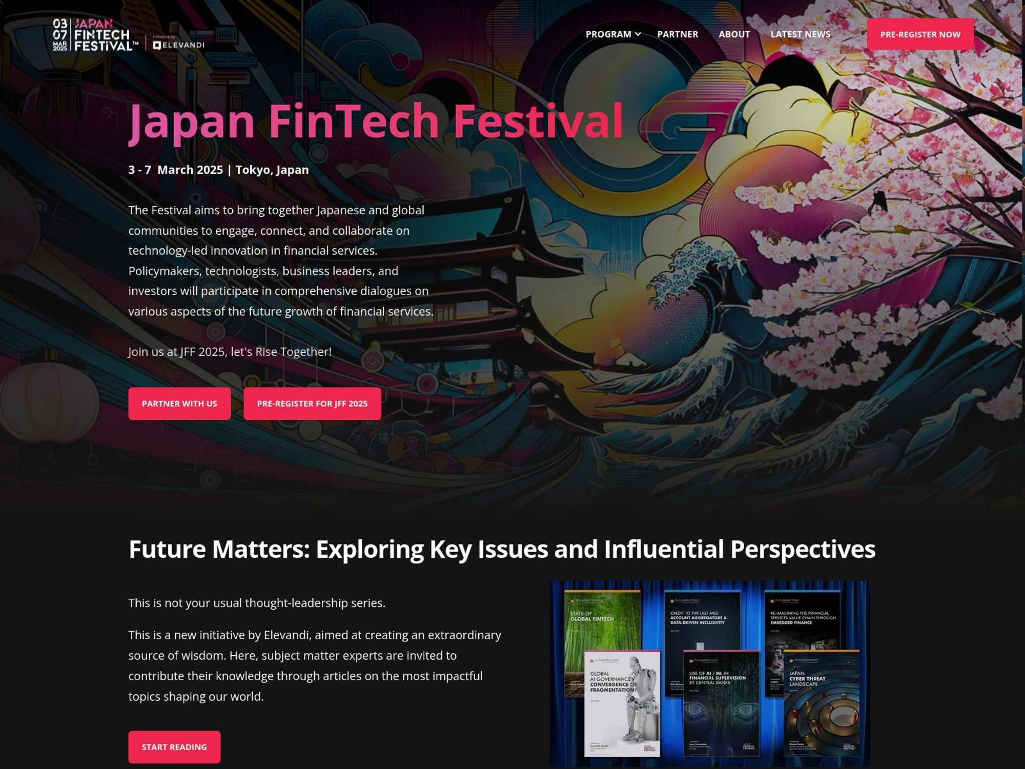 Japan FinTech Festival website