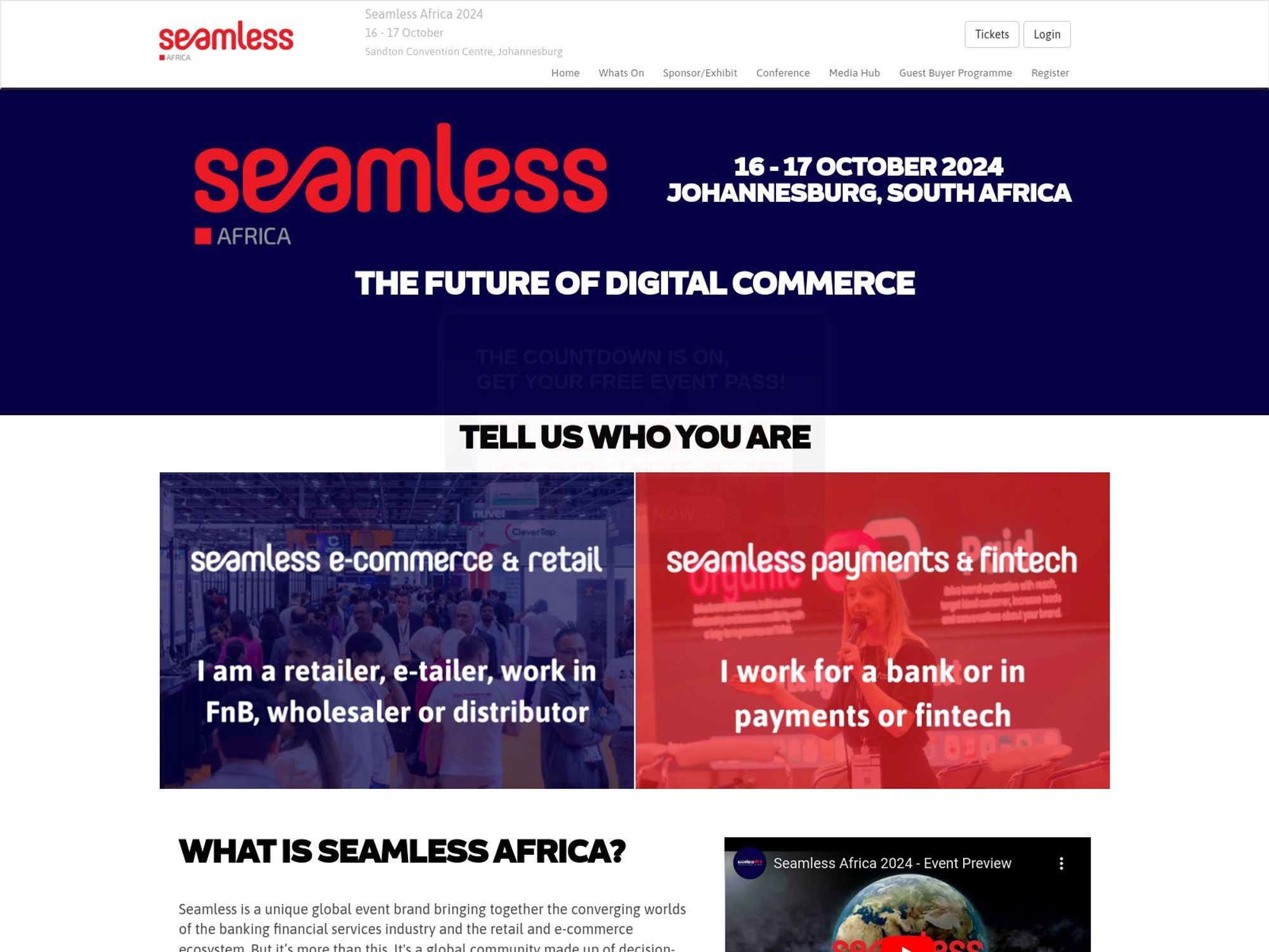 Seamless Africa website