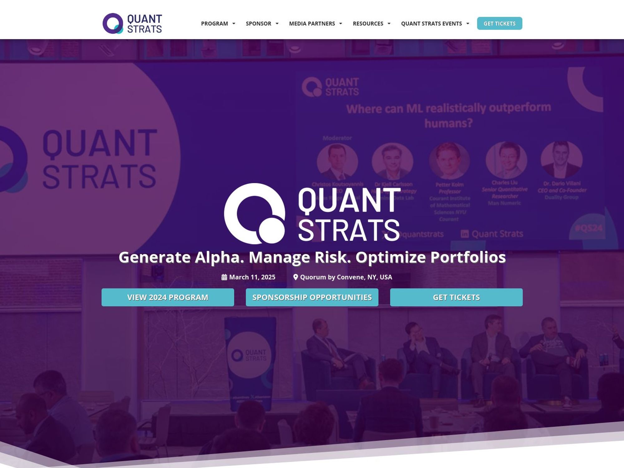 Quant Strats website