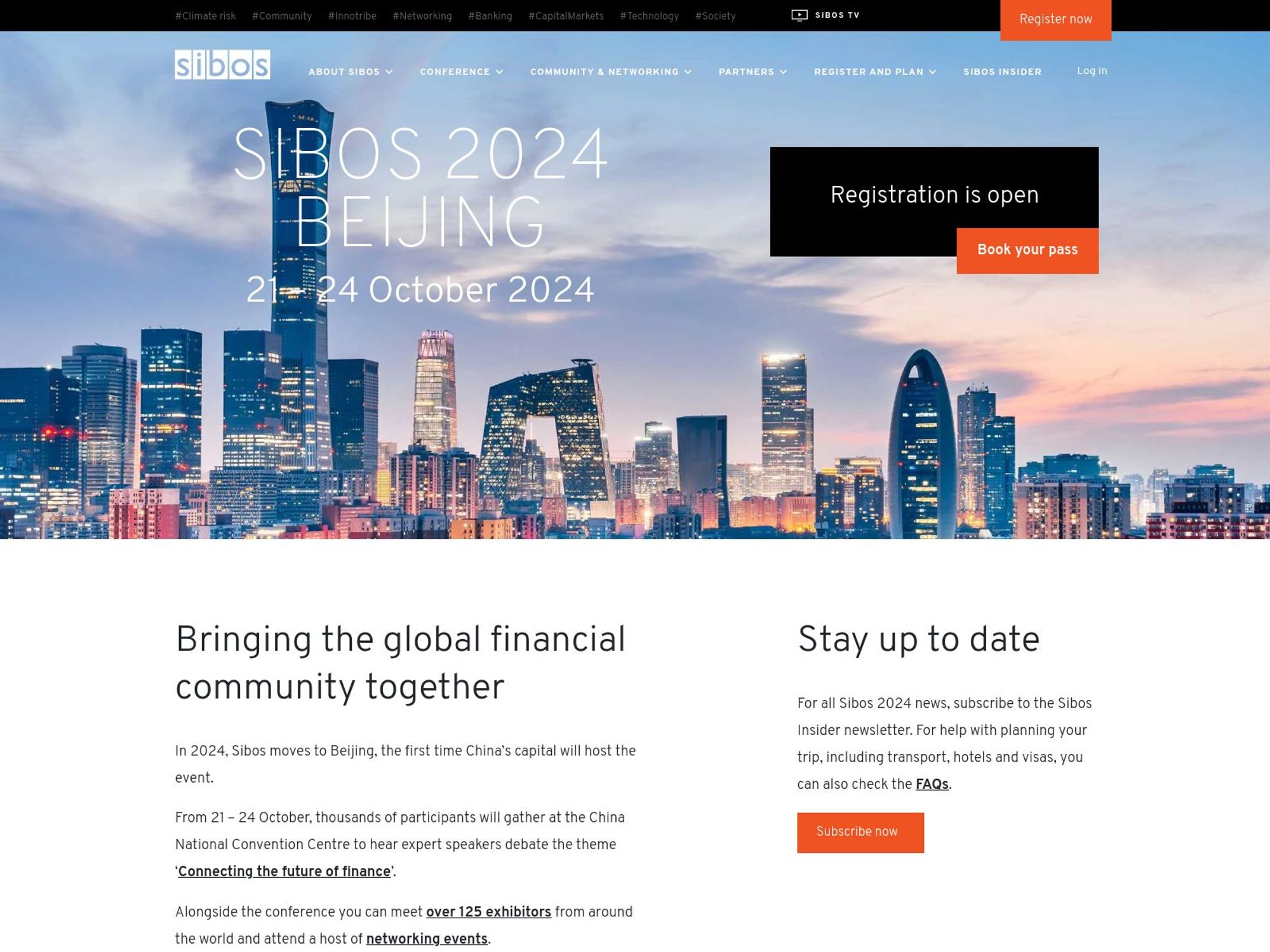 Sibos 2024 website