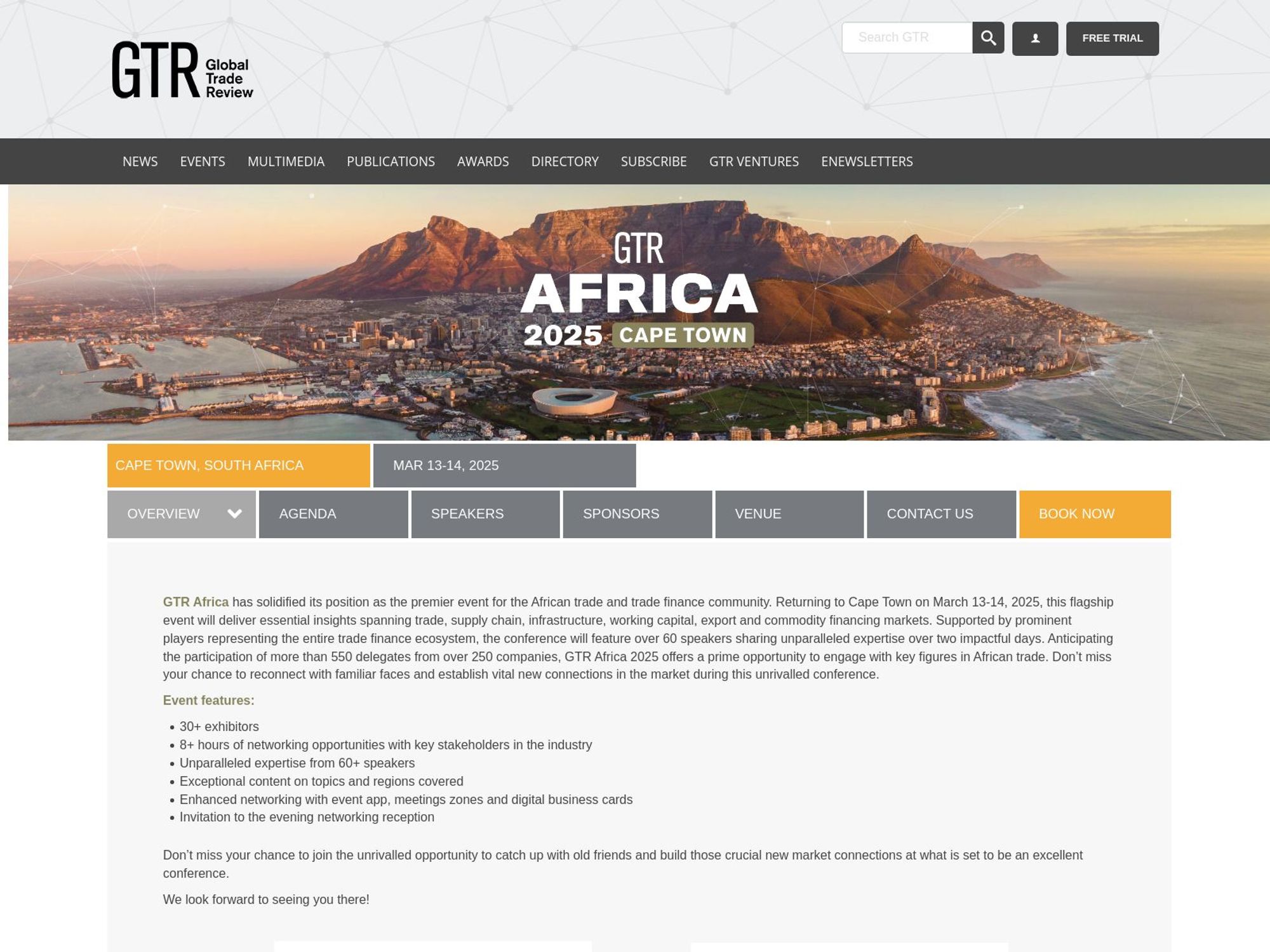 GTR Africa website