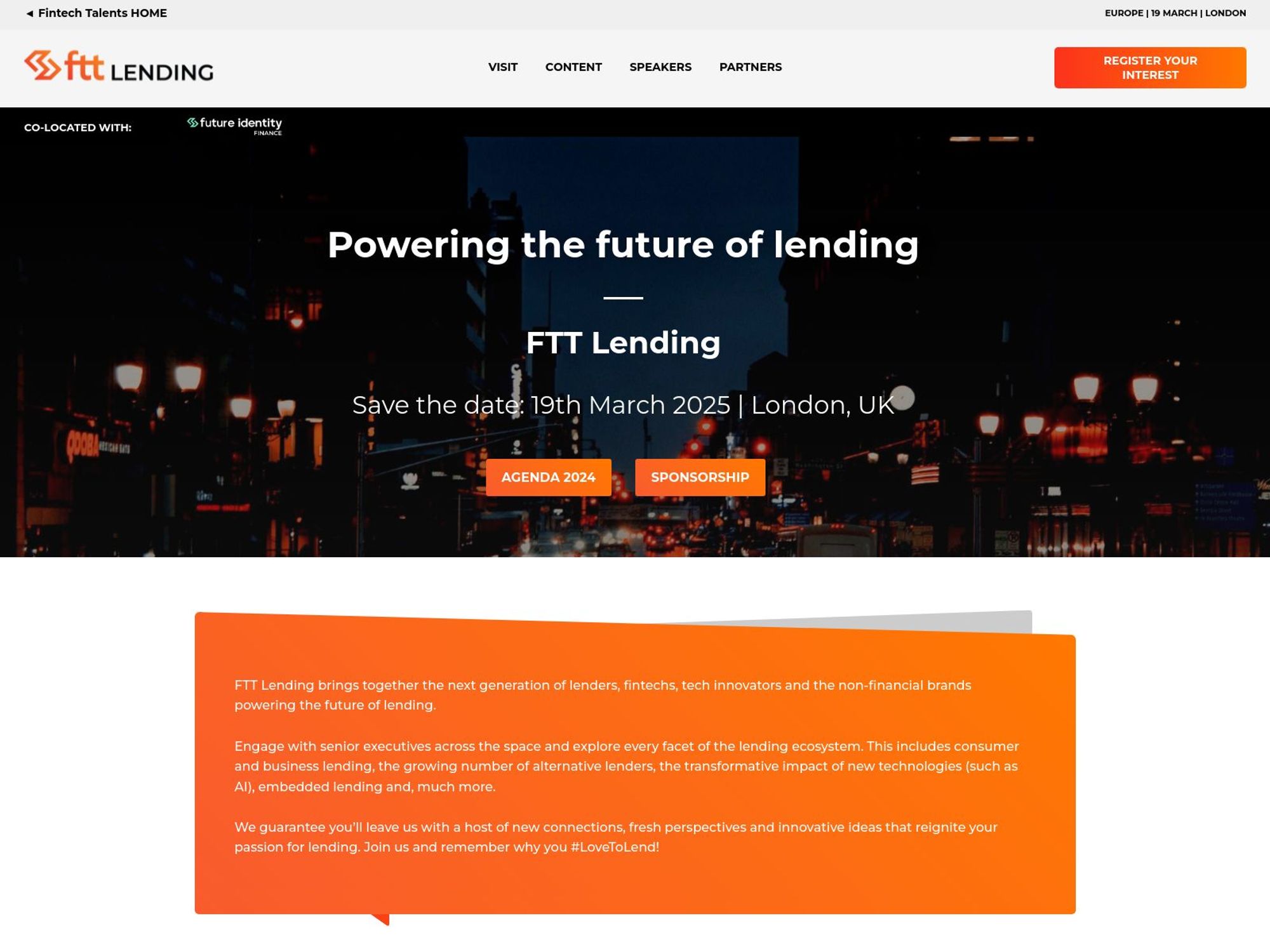 FTT Lending website