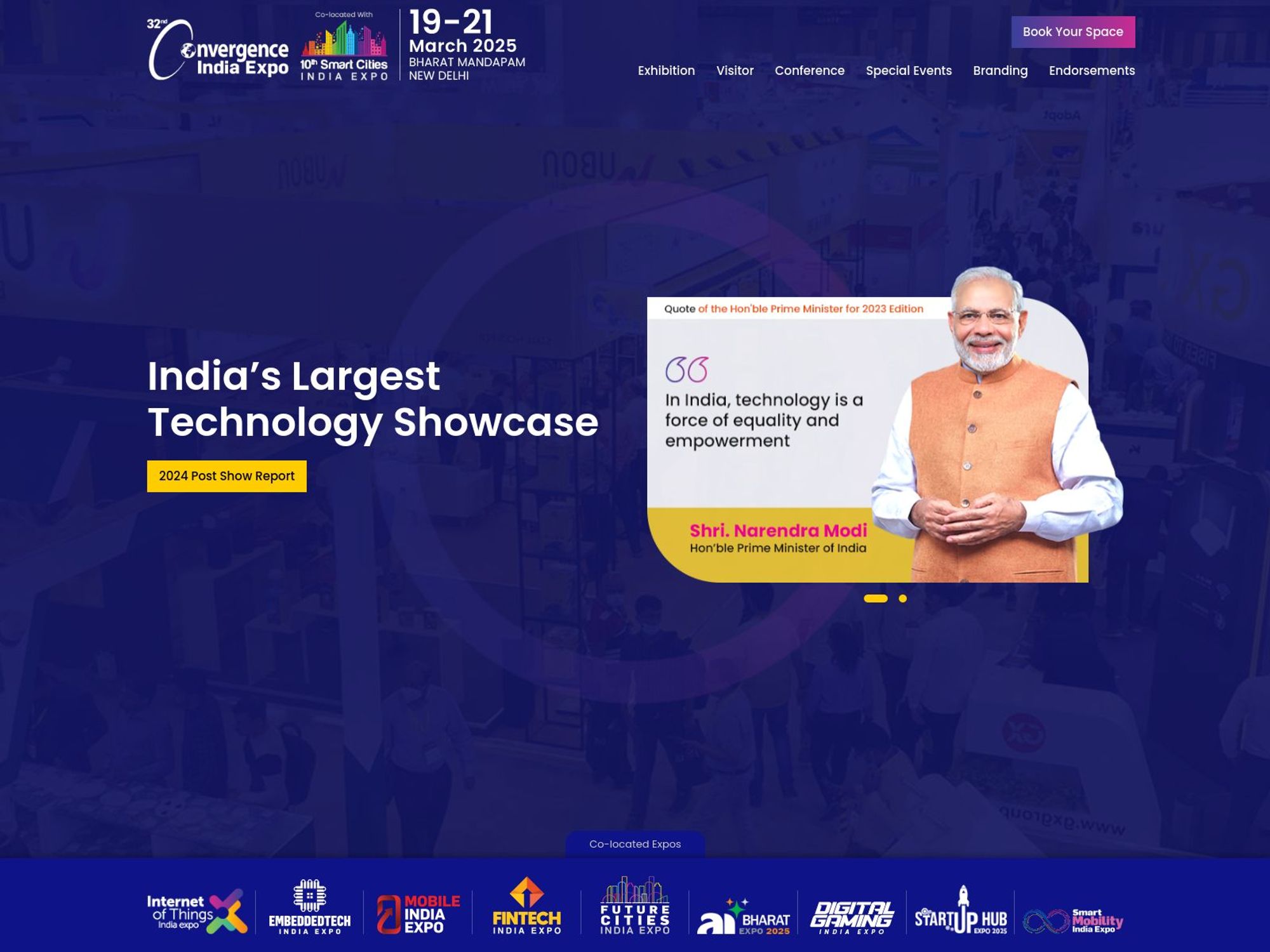 Convergence India Expo website