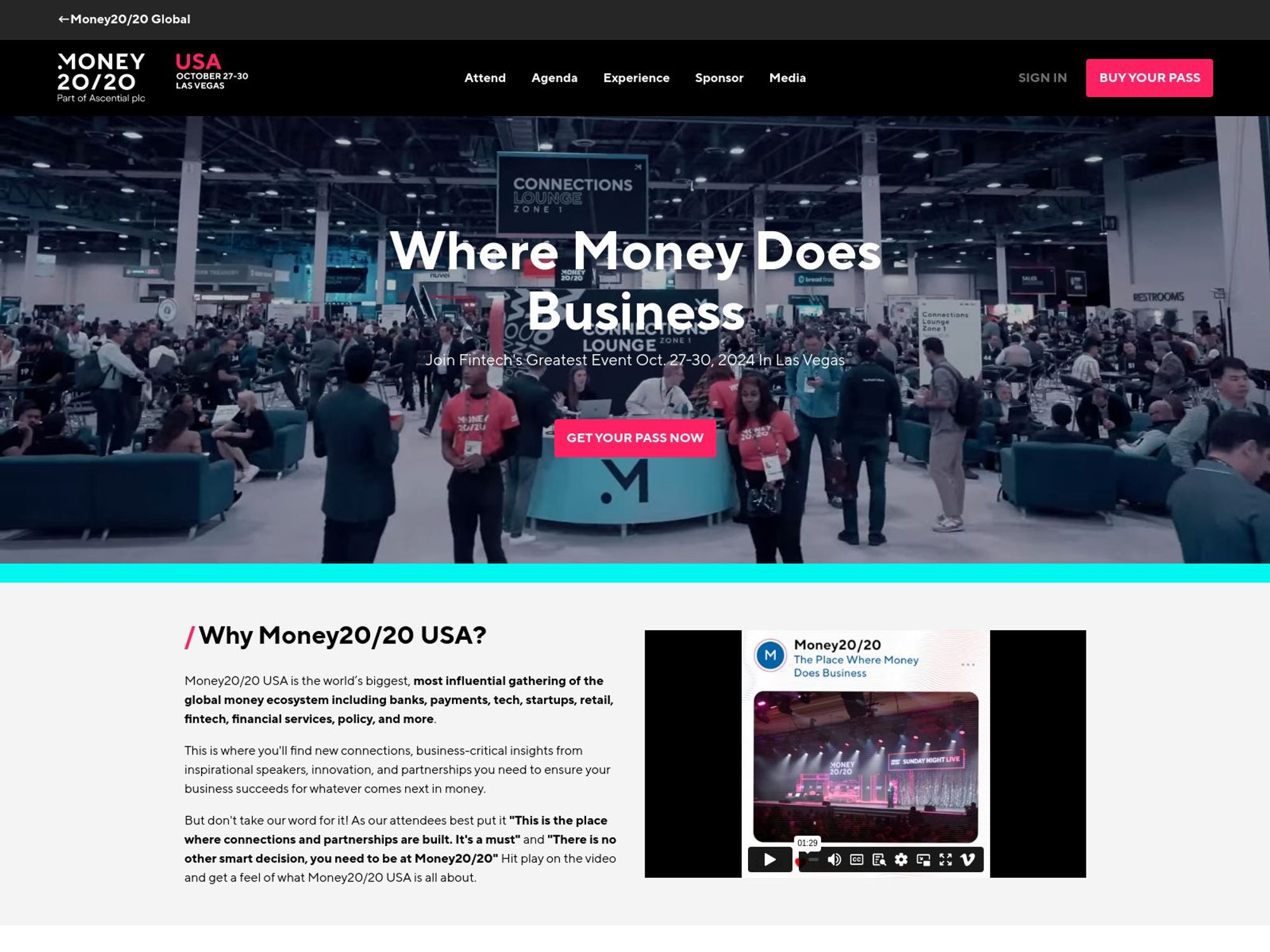 Money20/20 USA website