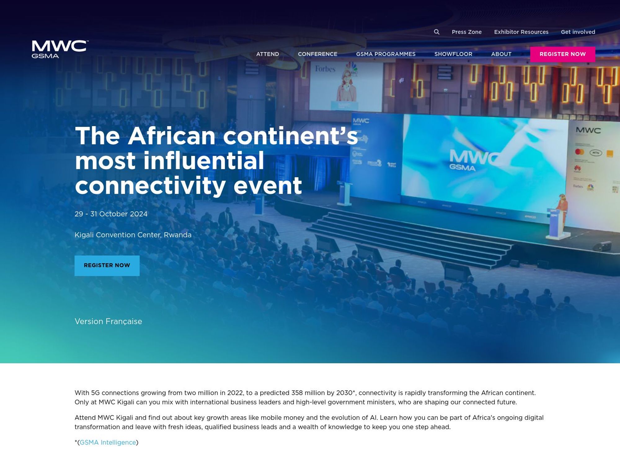 MWC Kigali website