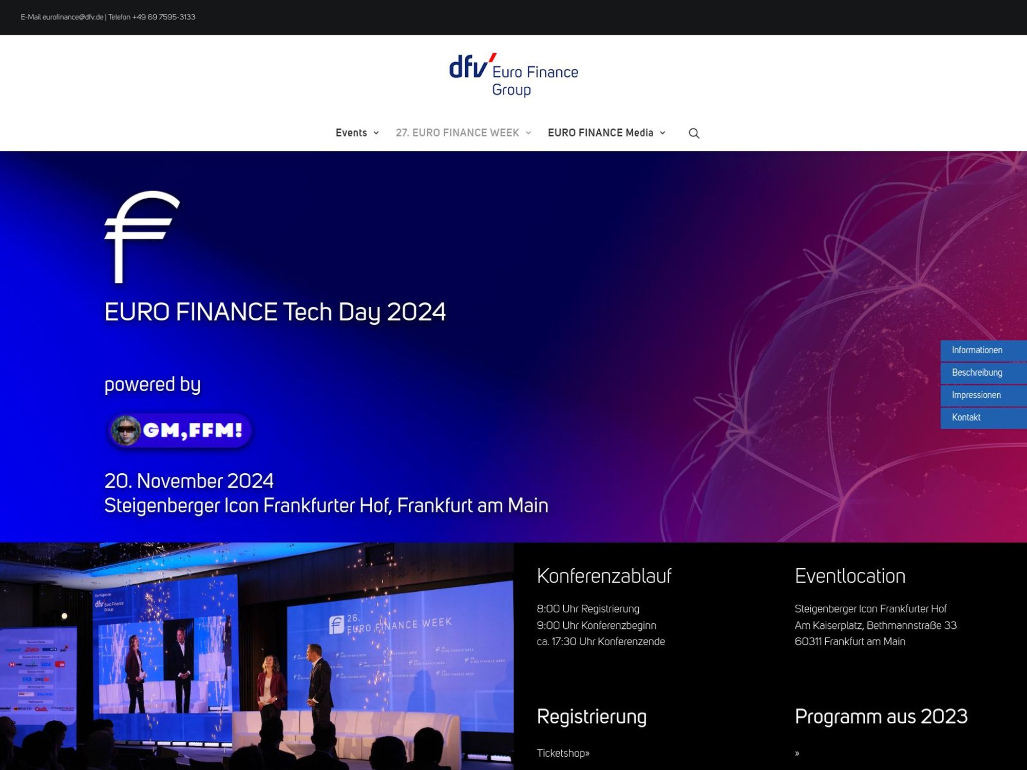 EURO FINANCE Tech Day 2024 website