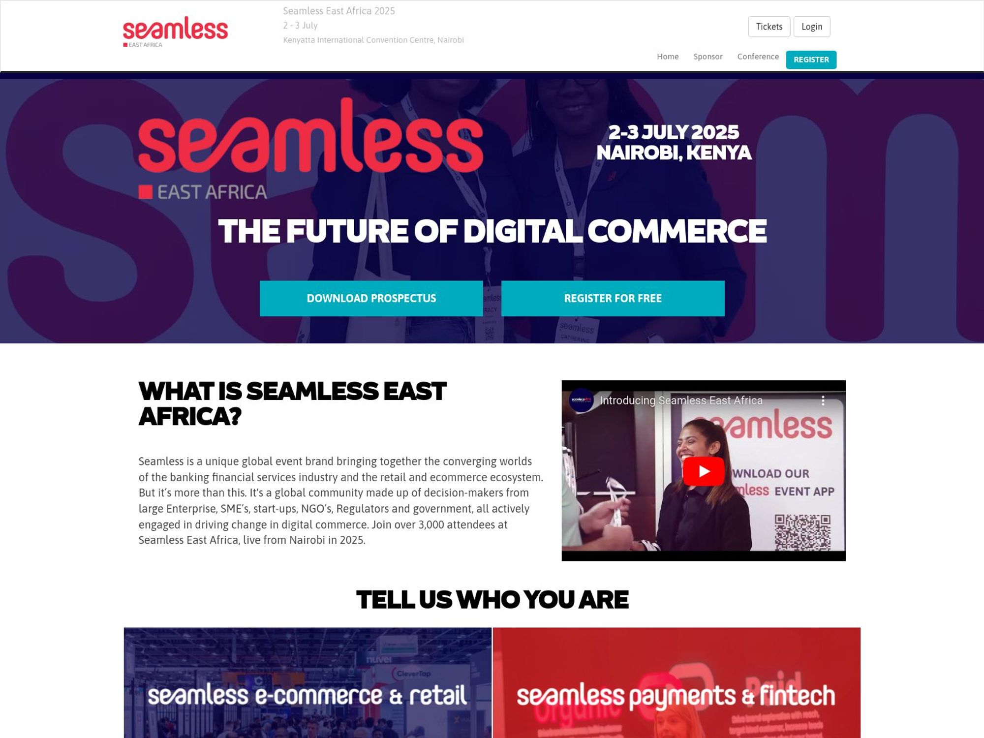 Seamless East Africa 2025 website