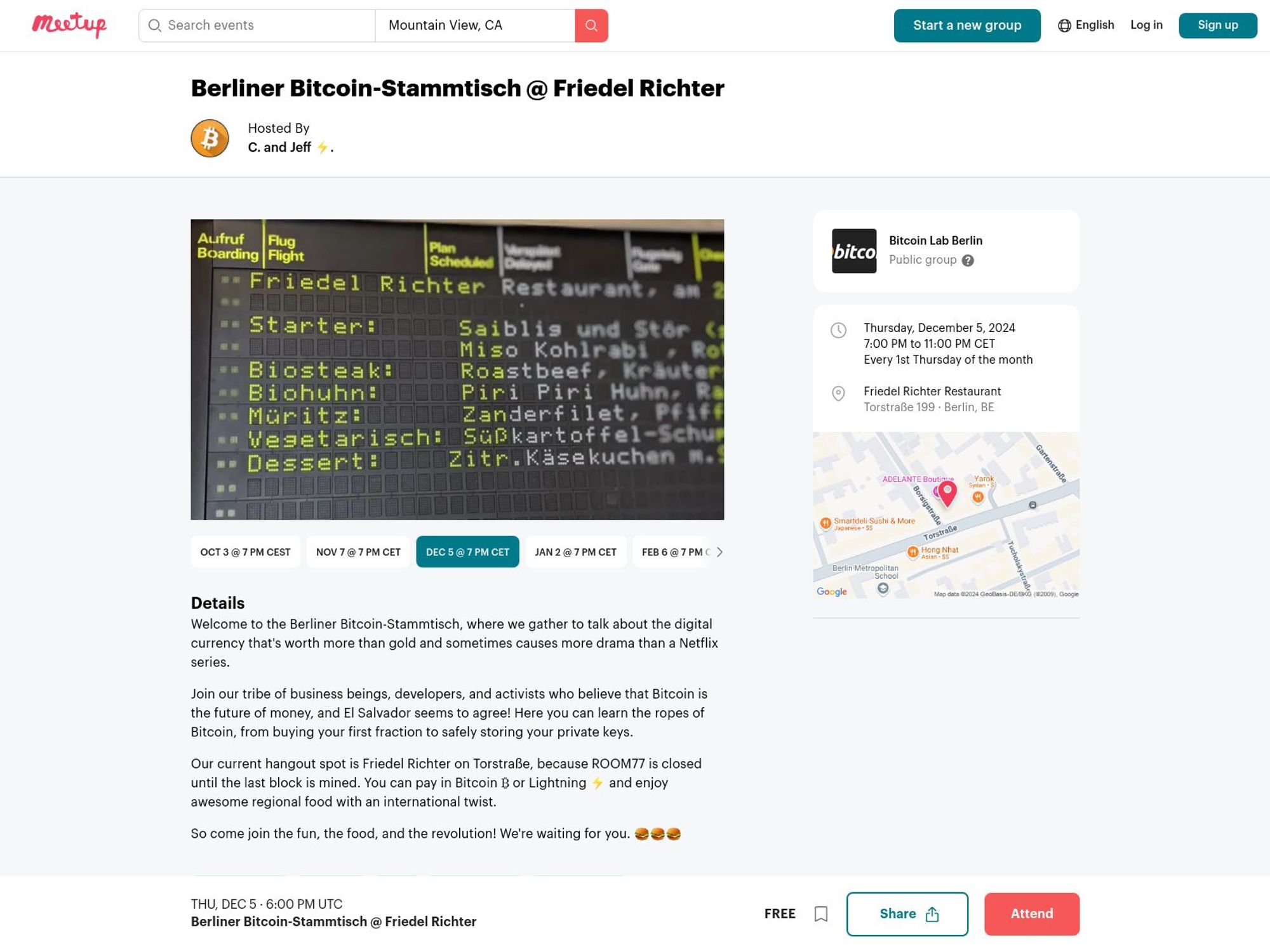 Berliner Bitcoin-Stammtisch December 2024 website