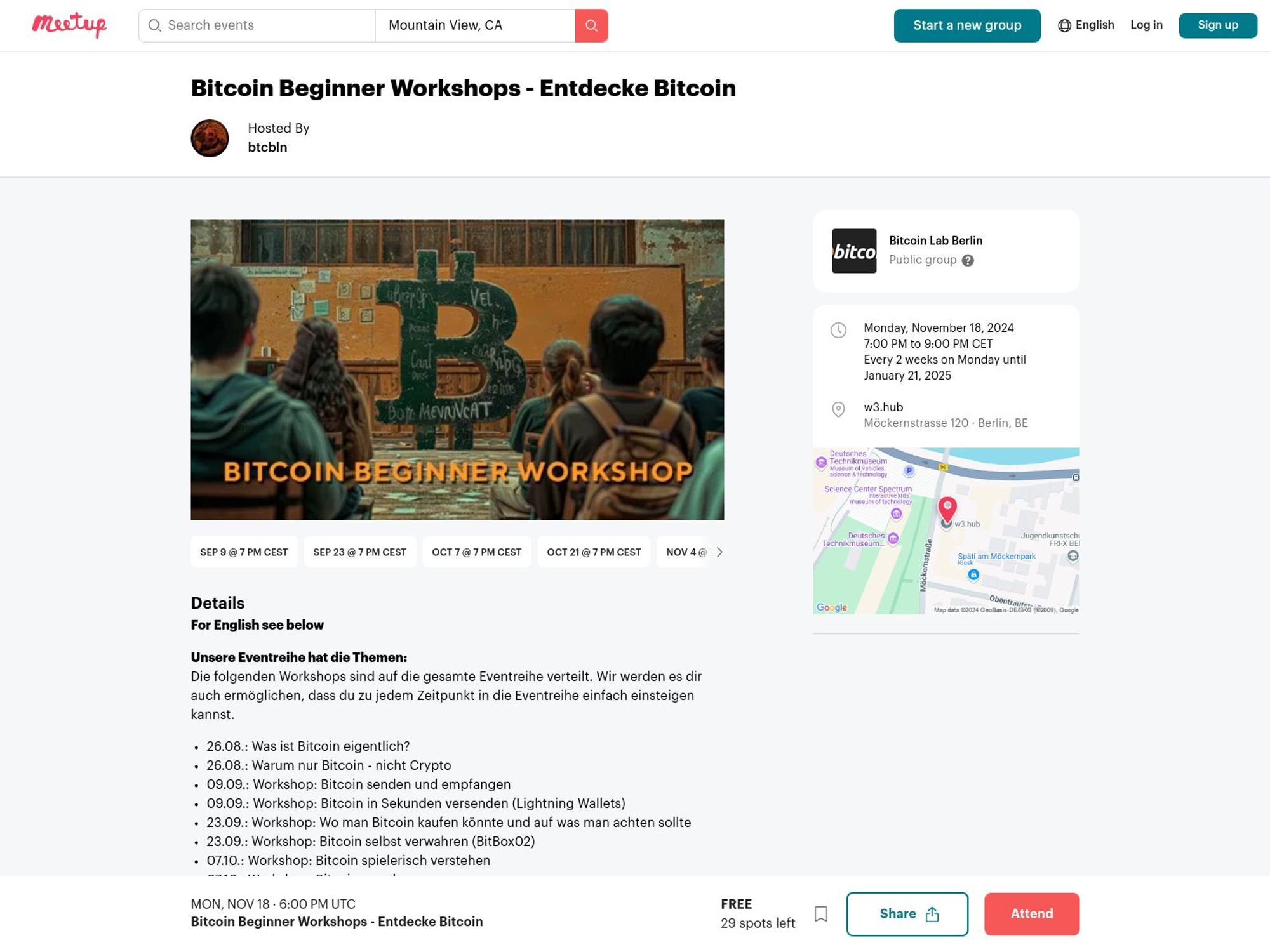 Bitcoin Beginner Workshop – November 2024 B screenshot