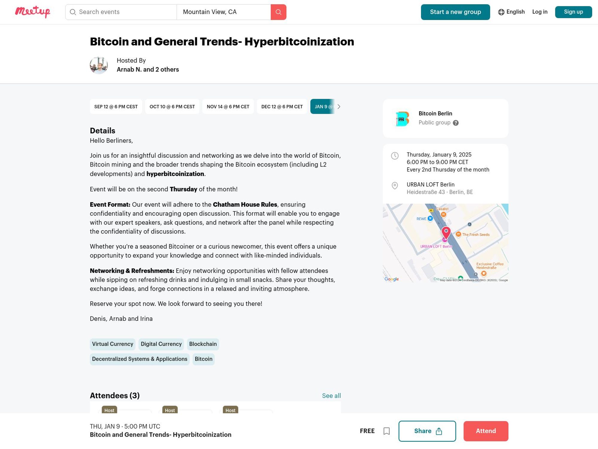 Bitcoin and General Trends - January 2025 screenshot