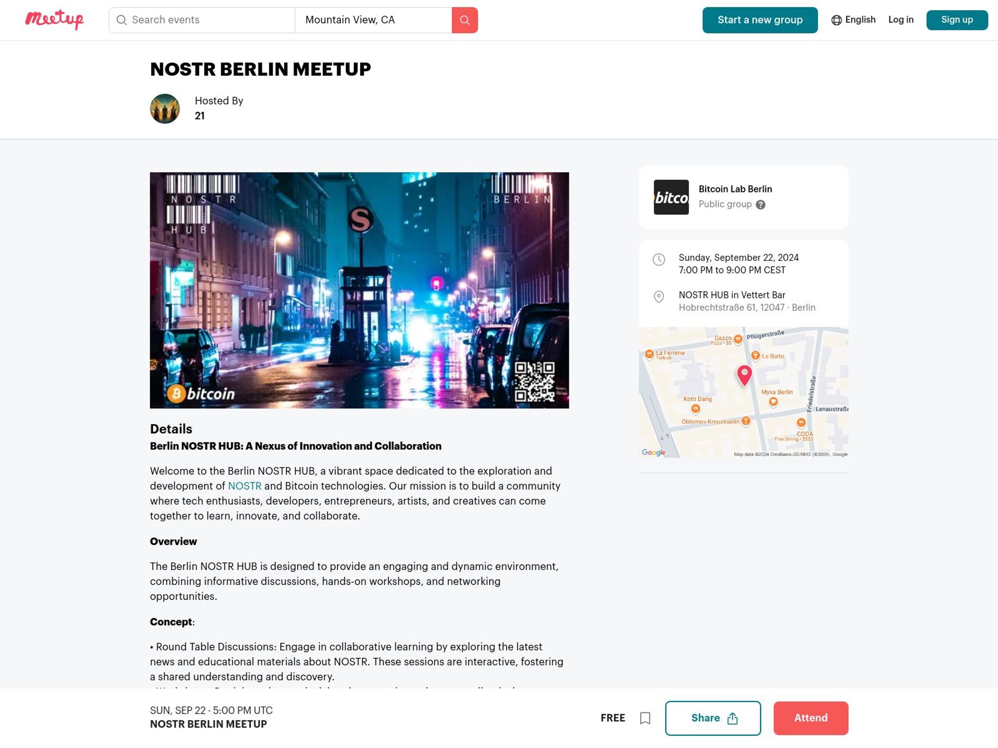 NOSTR BERLIN MEETUP screenshot