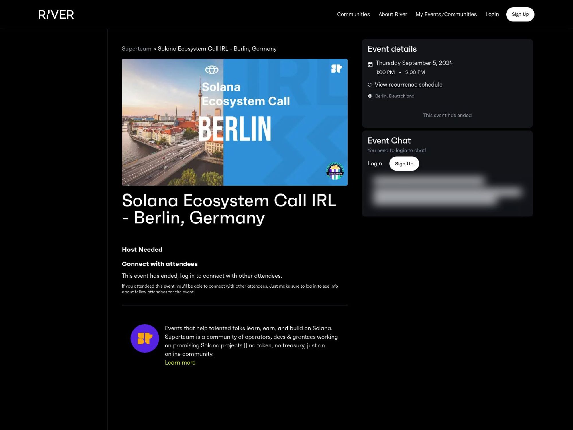 Solana Ecosystem Call Berlin - October 2024 screenshot