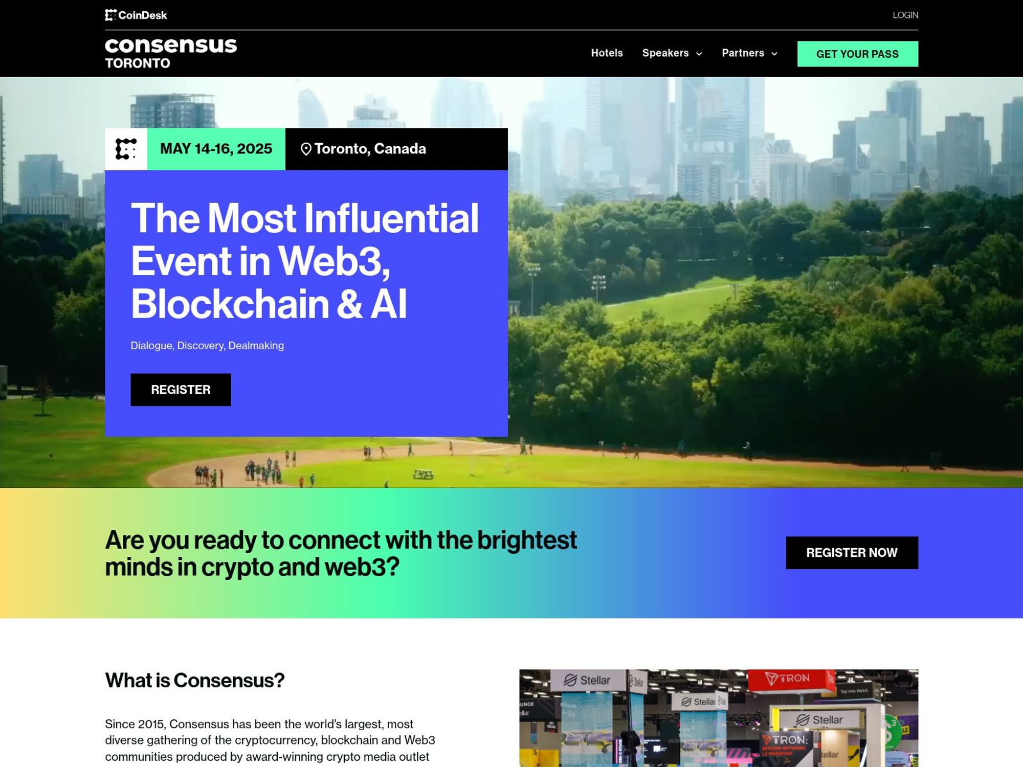 Consensus Toronto 2025 website