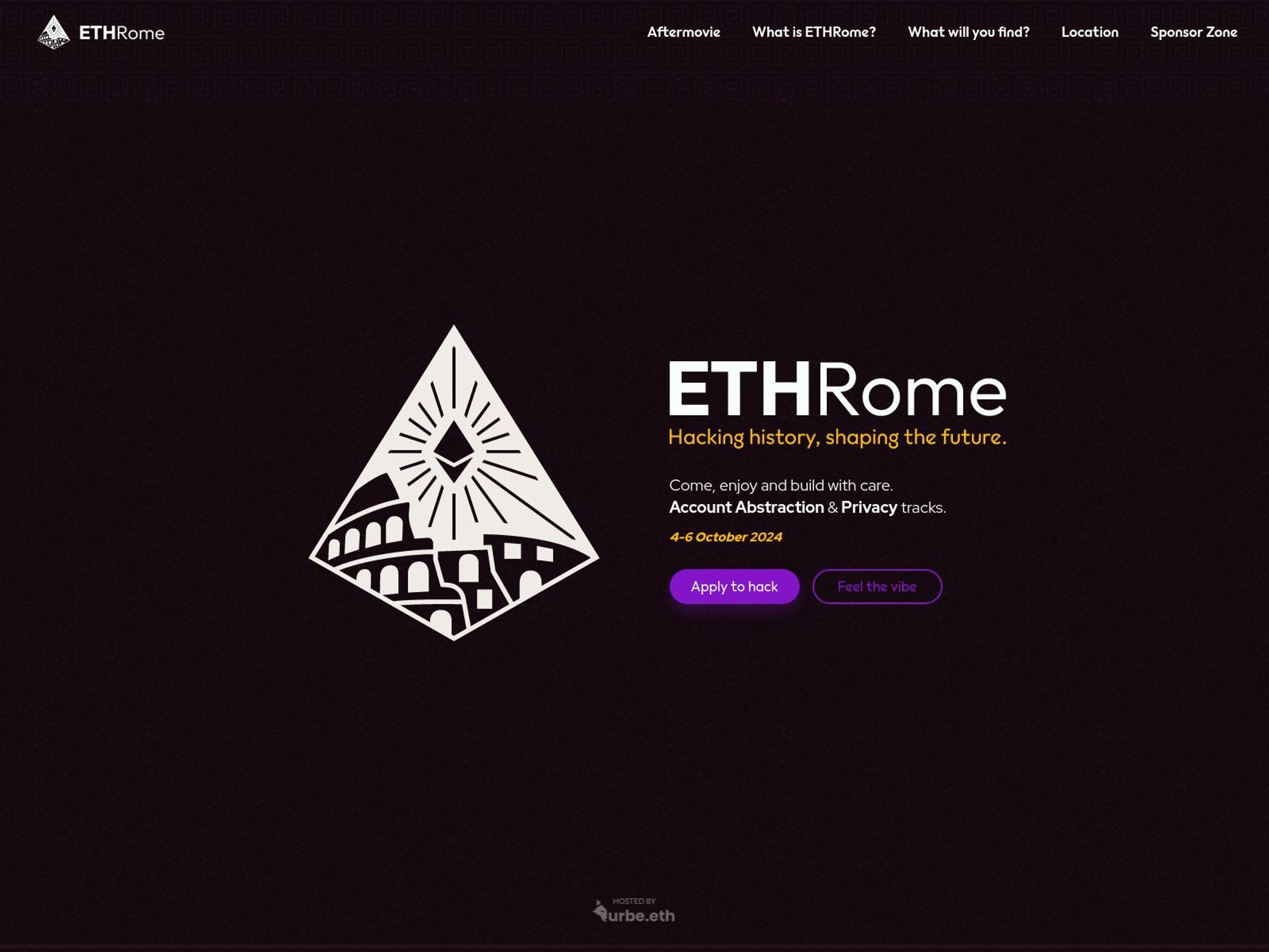 ETHRome website