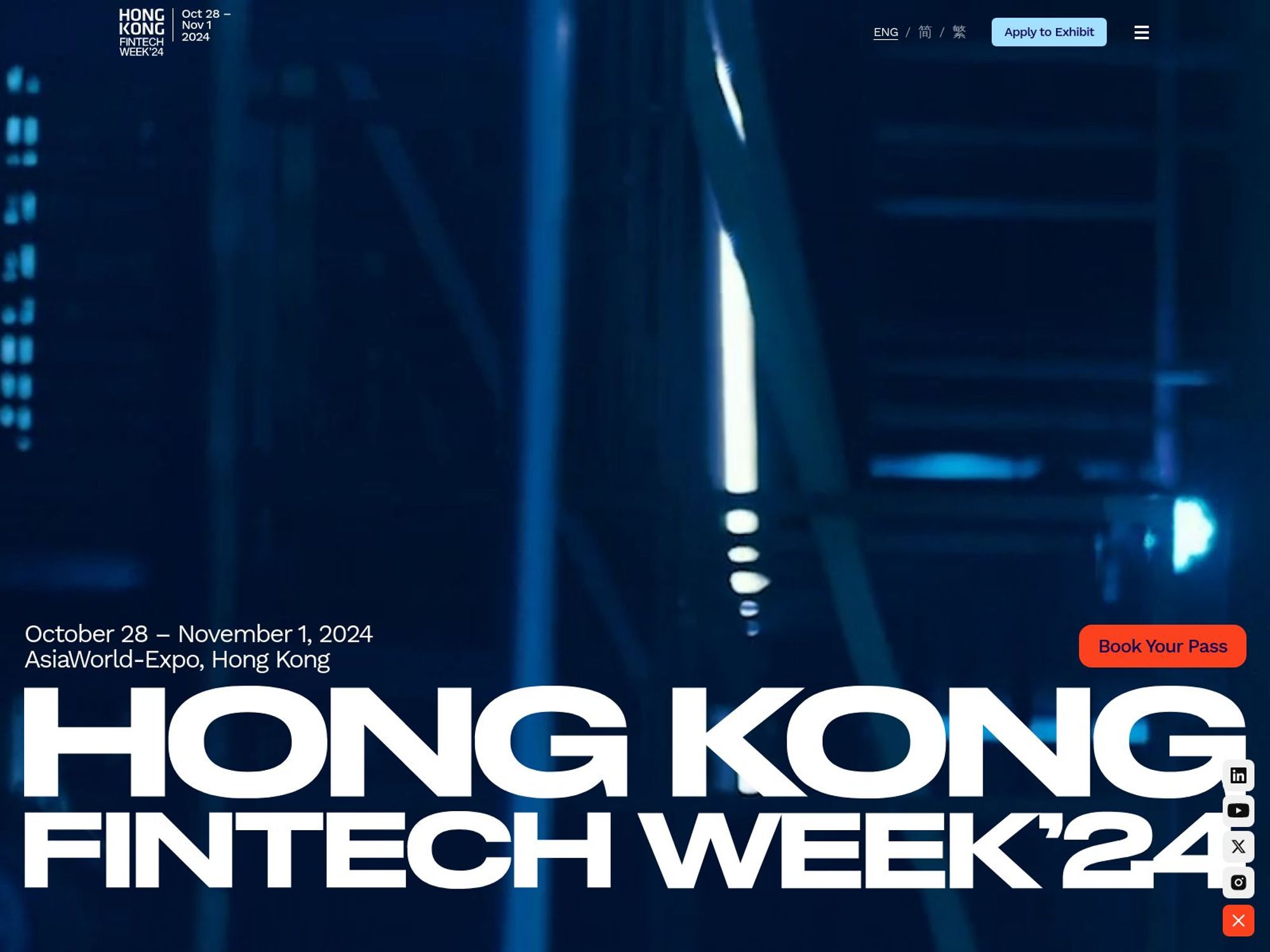 Hong Kong FinTech Week 2024 website