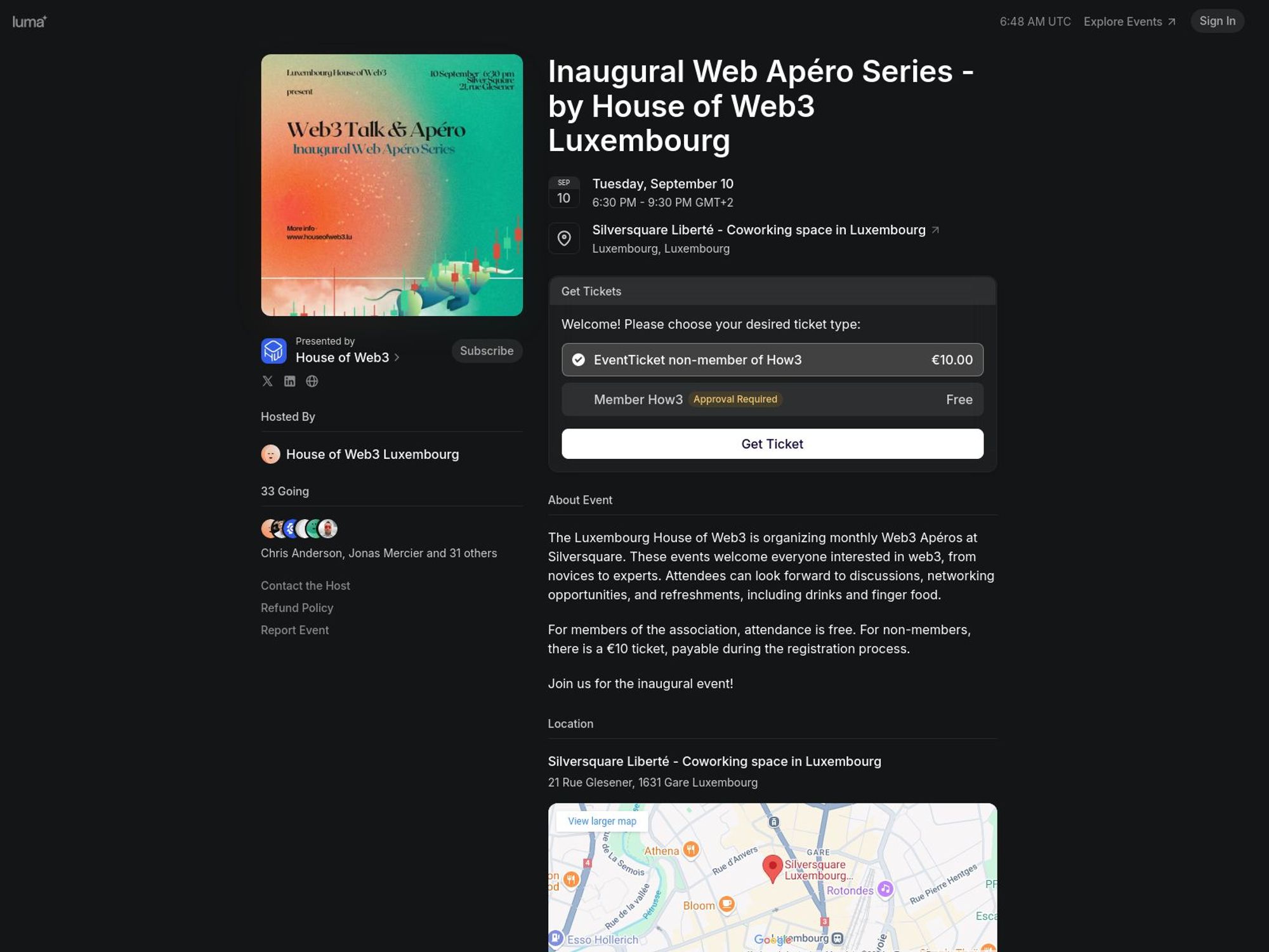 Inaugural Web Apéro Series – by House of Web3 Luxembourg screenshot