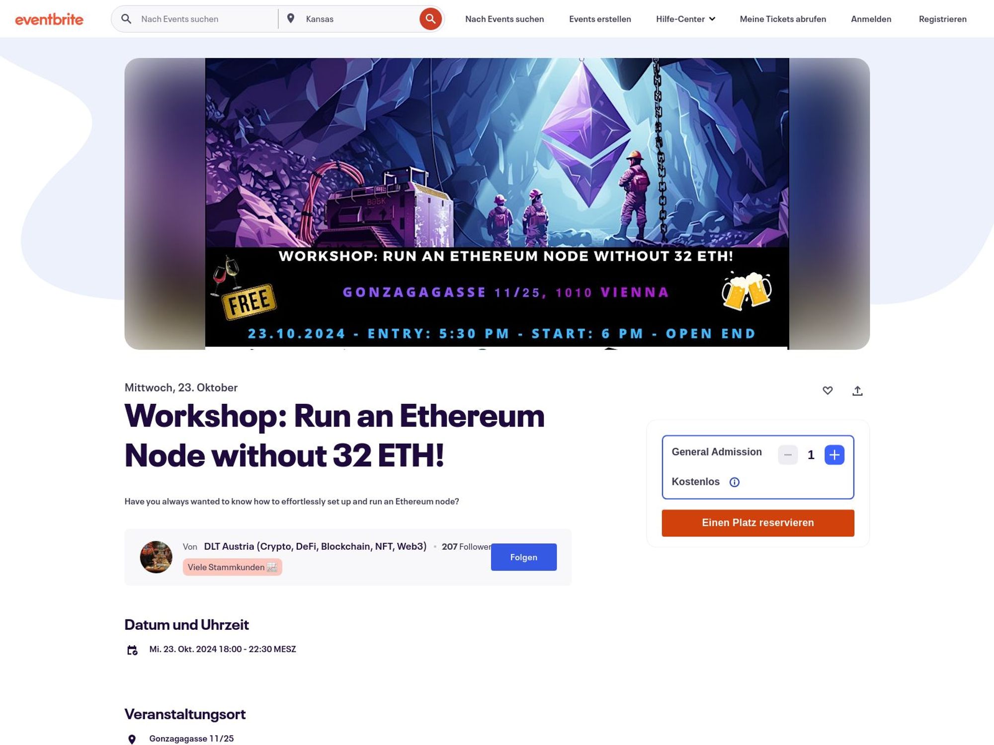 Run an Ethereum Node without 32 ETH! by DLT Austria website