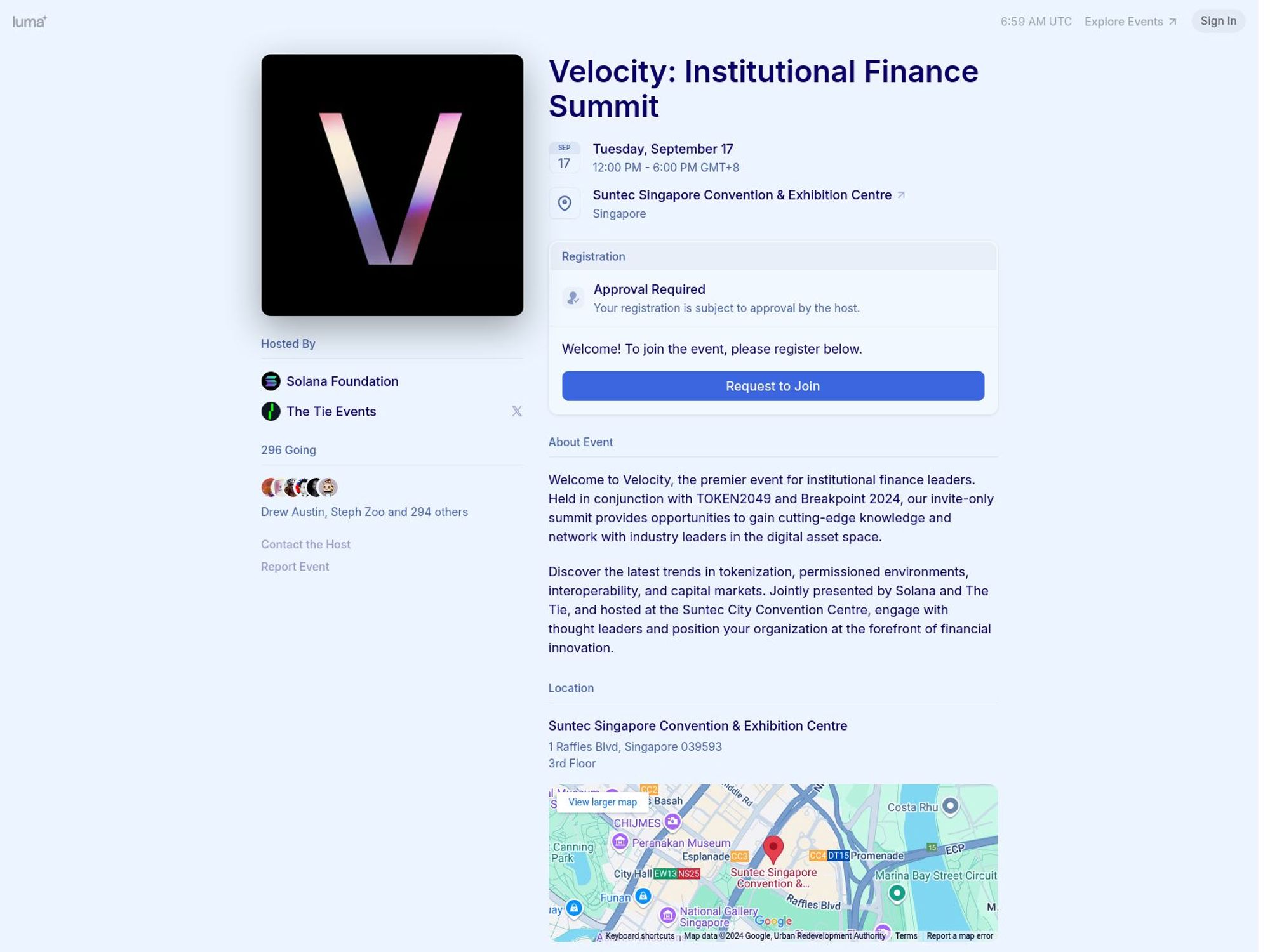 Velocity: Institutional Finance Summit screenshot